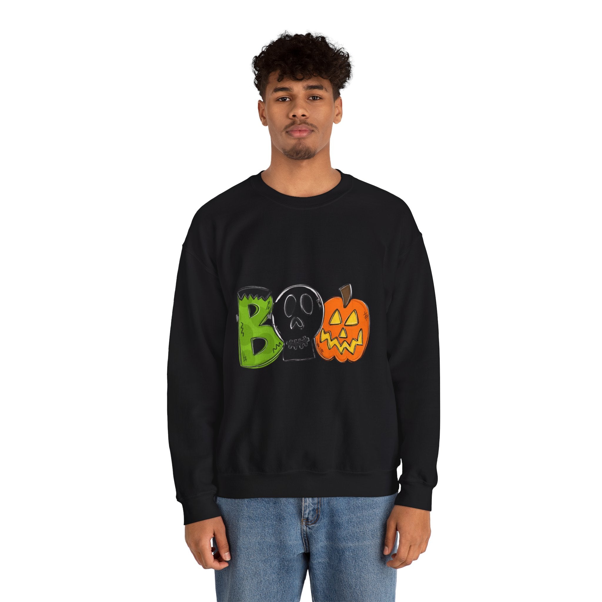 Halloween Boo Unisex Heavy Blend™ Crewneck Sweatshirt
