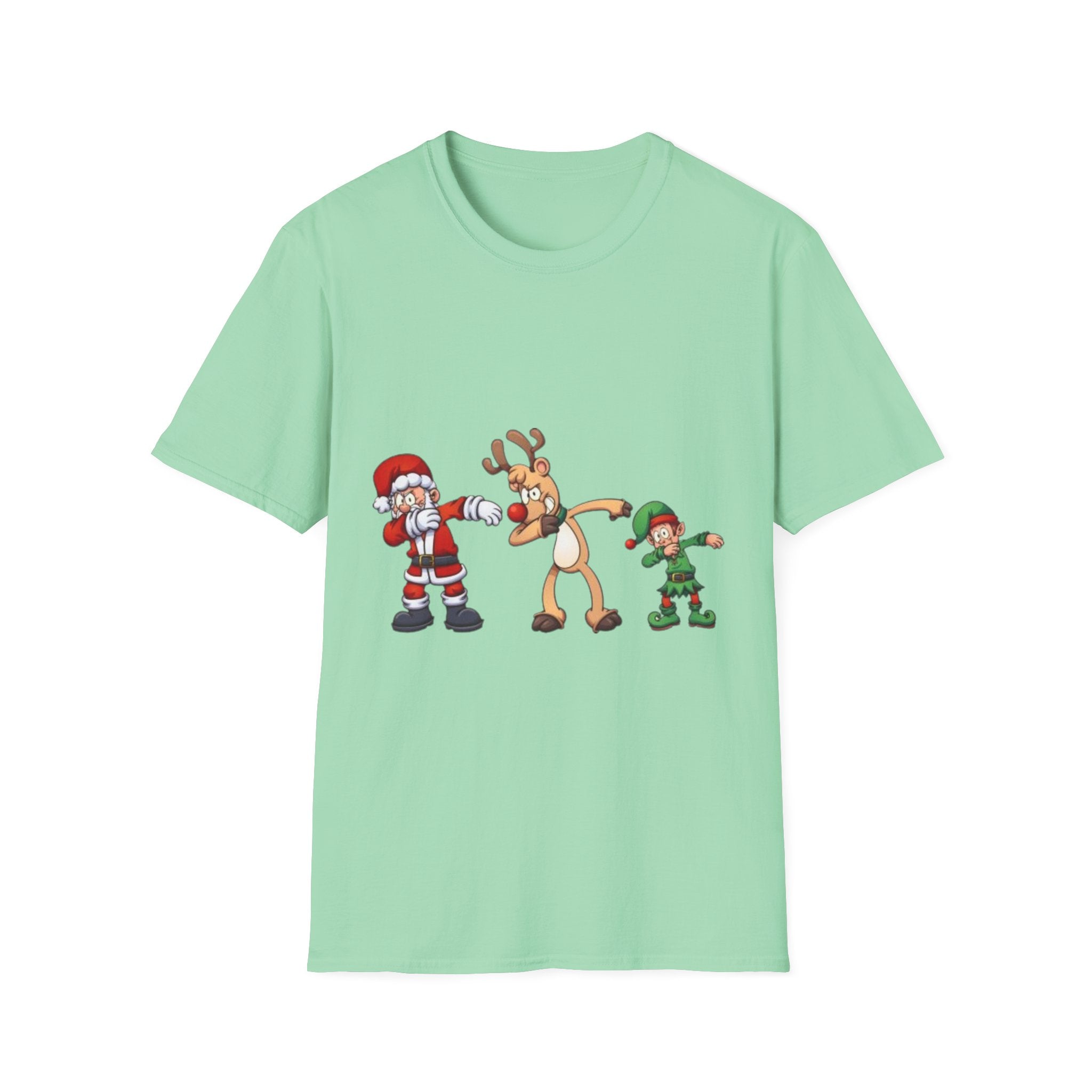Dabbing Christmas Unisex Softstyle T-Shirt