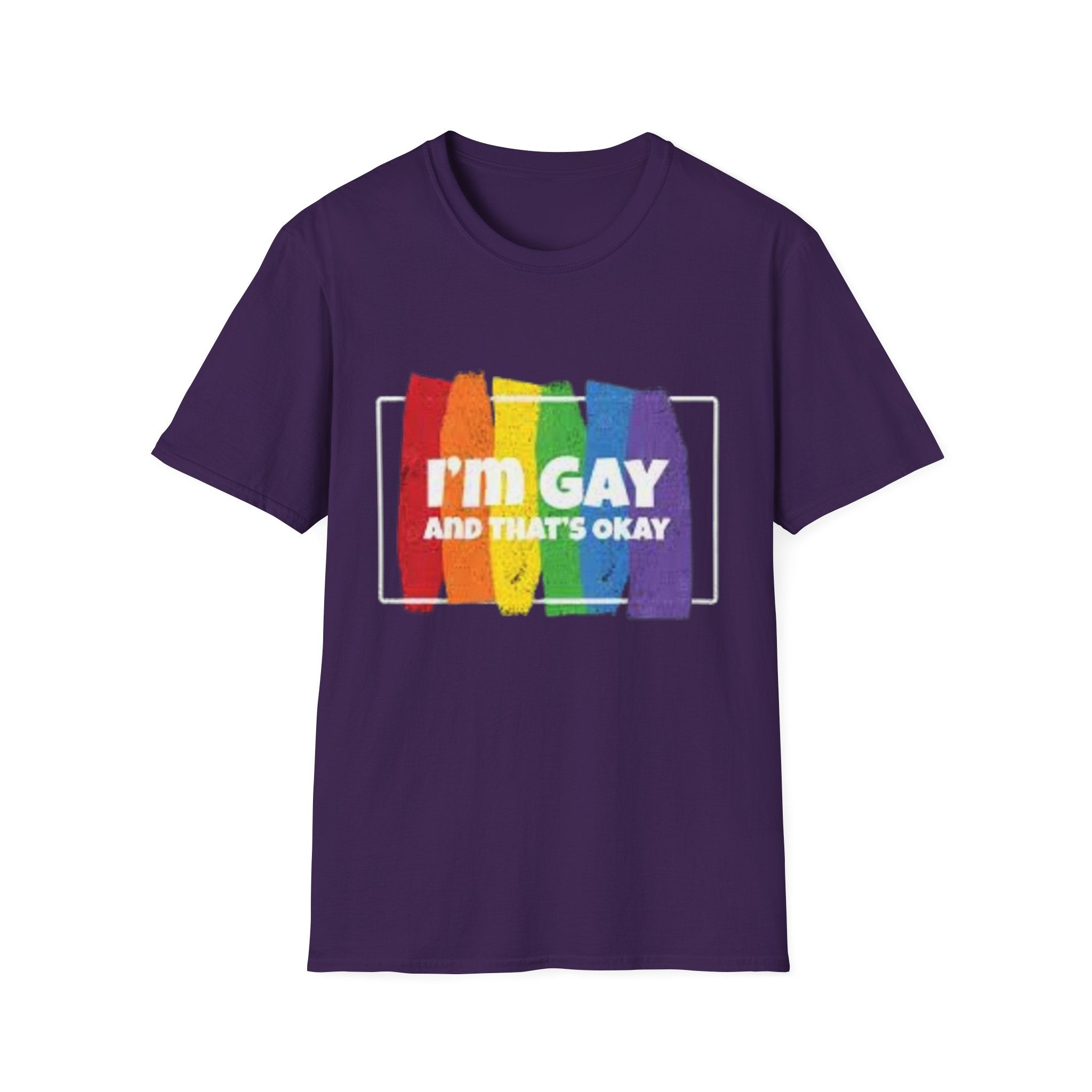 I'm GAY And That's Okay Unisex Softstyle T-Shirt