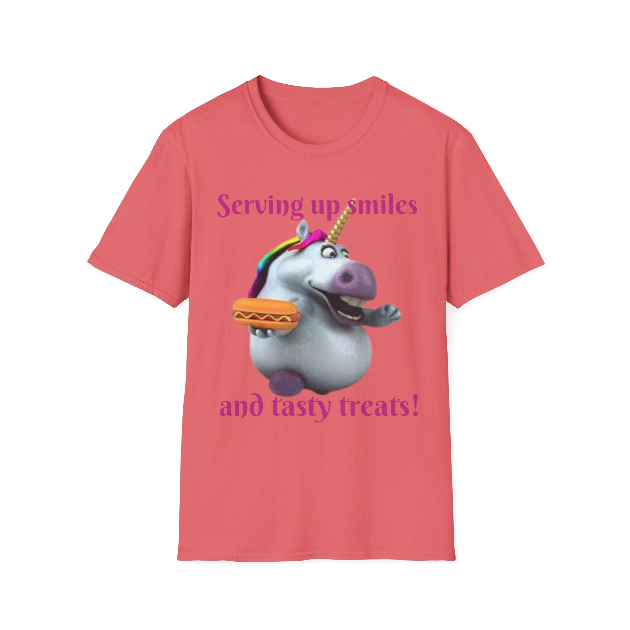Serving Up Smiles And Tasty Treats Unicorn Unisex Softstyle T-Shirt