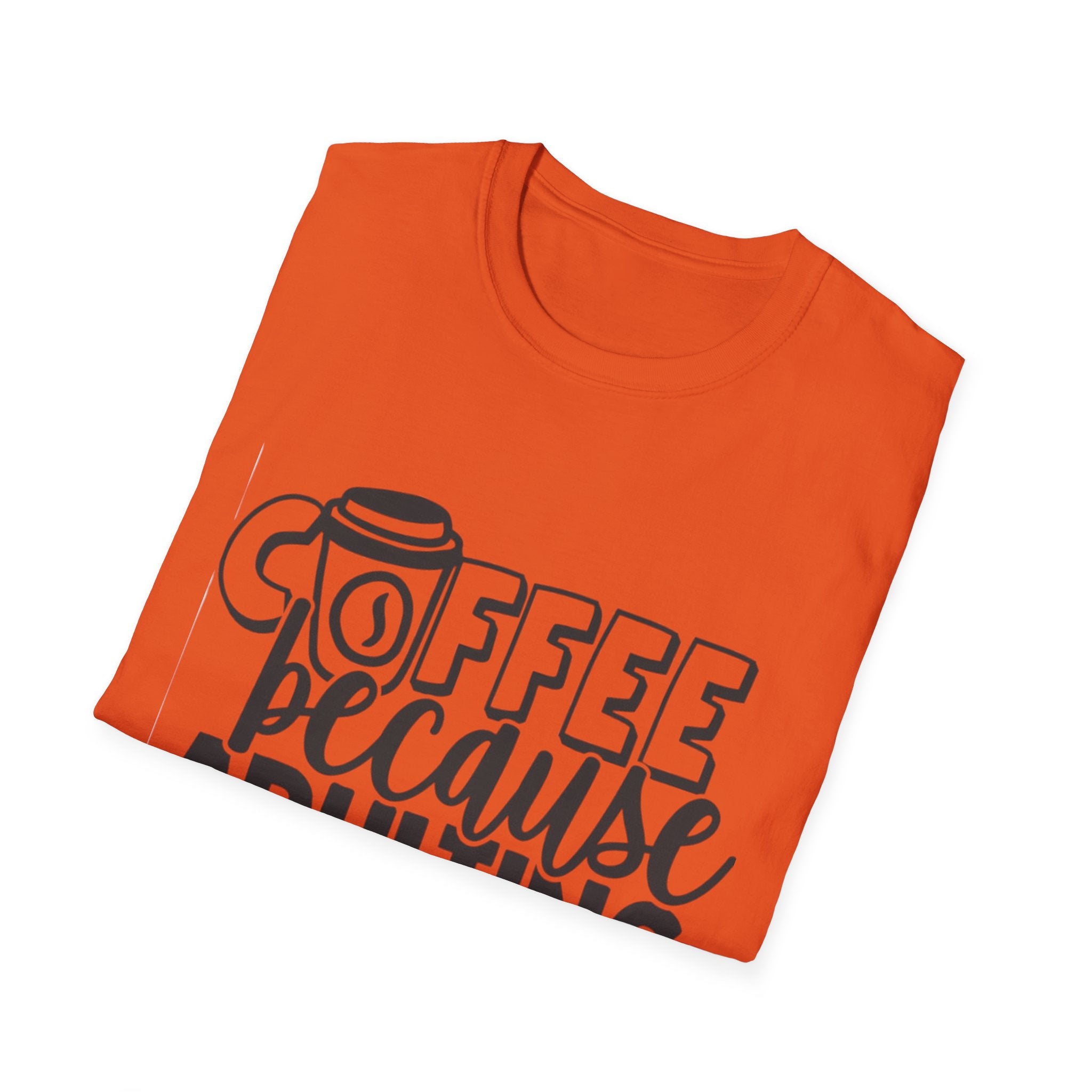 Coffee Because Adulting is Hard Unisex Softstyle T-Shirt