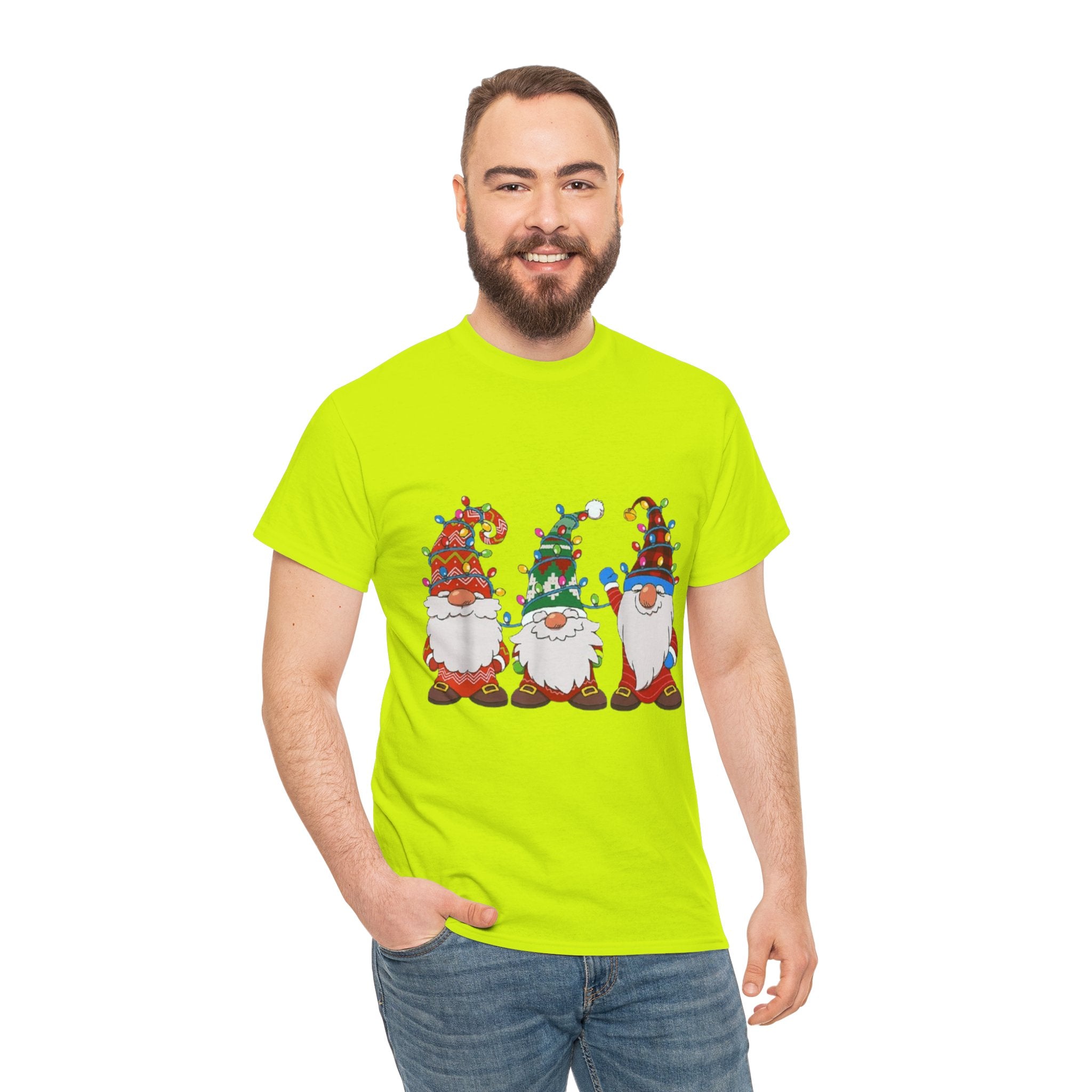 Christmas Gnome Unisex Heavy Cotton T-Shirt