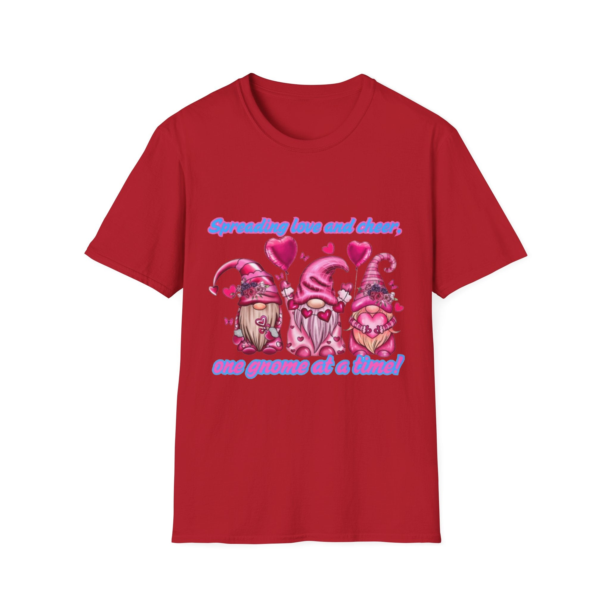 Spreading Love And Cheer One Gnome At A Time Unisex Softstyle T-Shirt