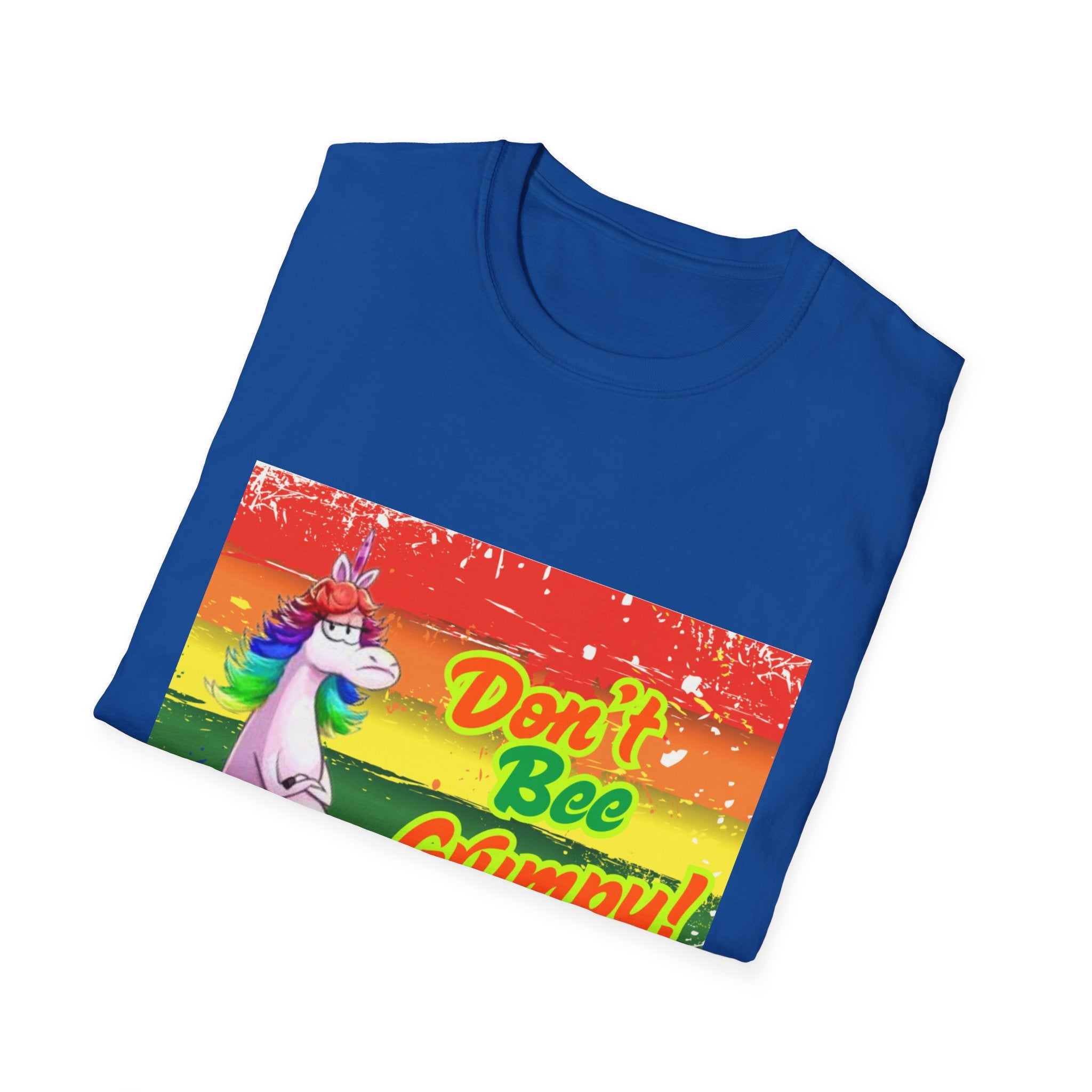Don't Bee Grumpy Rainbow Unisex Softstyle T-Shirt