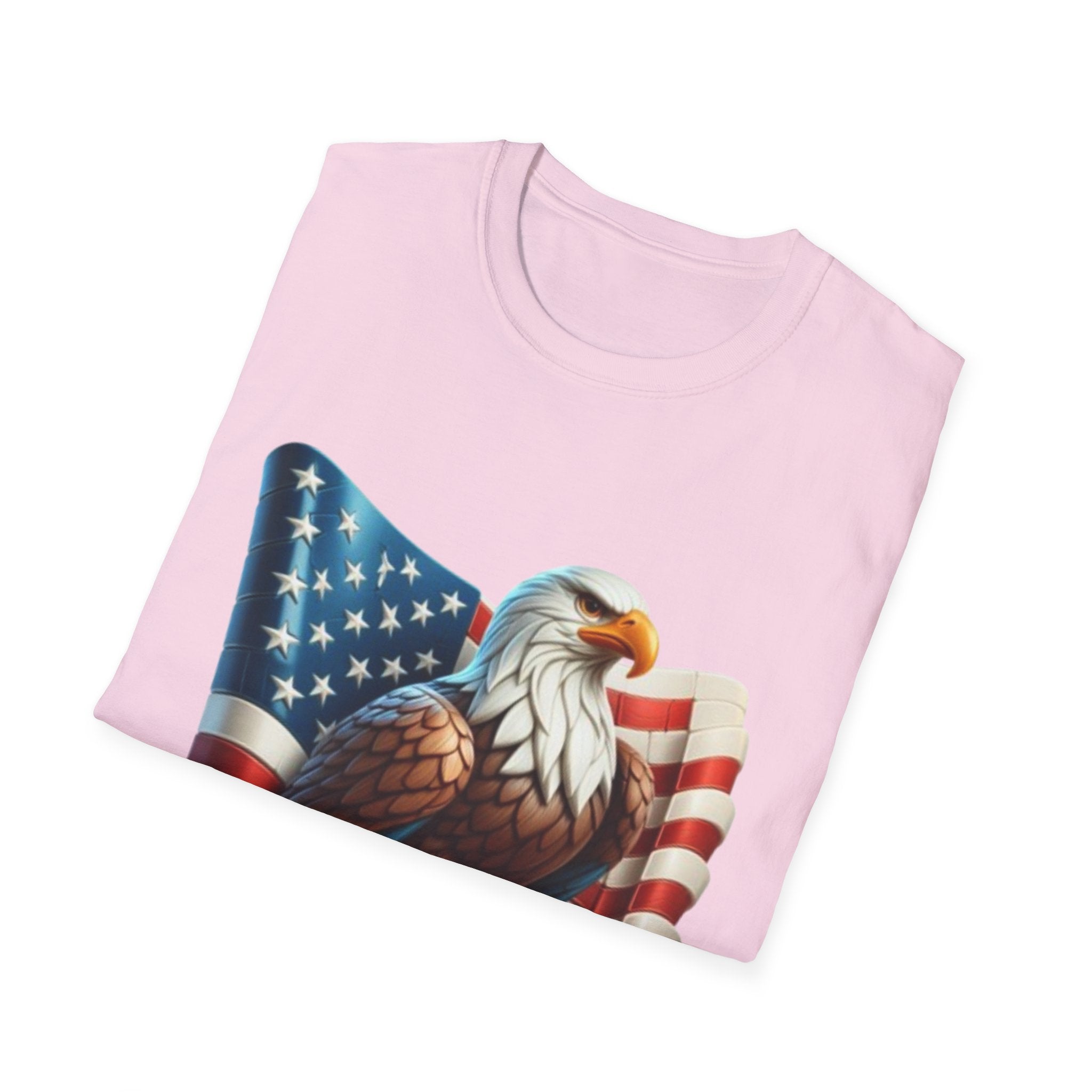 Patriotic Eagle Unisex Softstyle T-Shirt