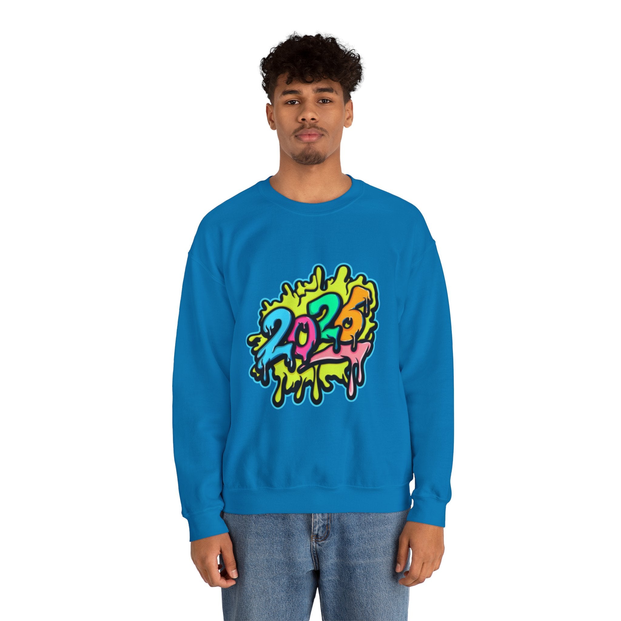 2026 Colorful Drip Design Unisex Sweatshirt