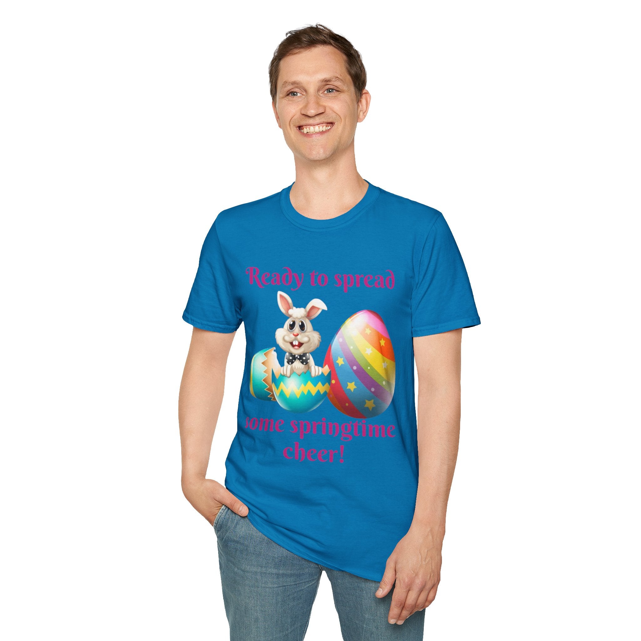 Ready To Spread Some Springtime Cheer Bunny Unisex Softstyle T-Shirt