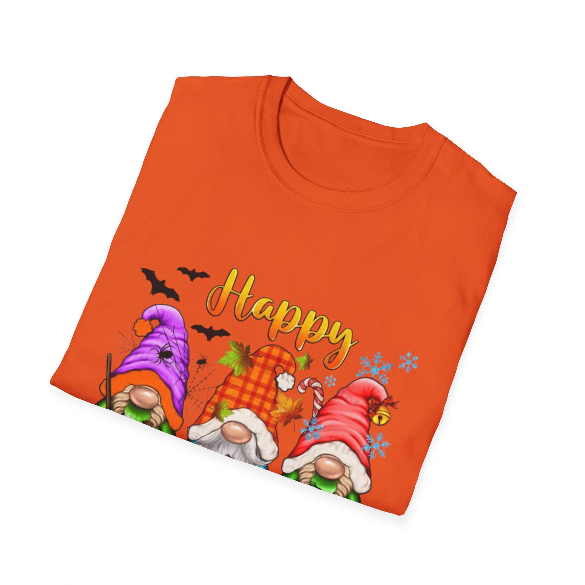 Happy Hallothanksmas Gnome Unisex Softstyle T-Shirt