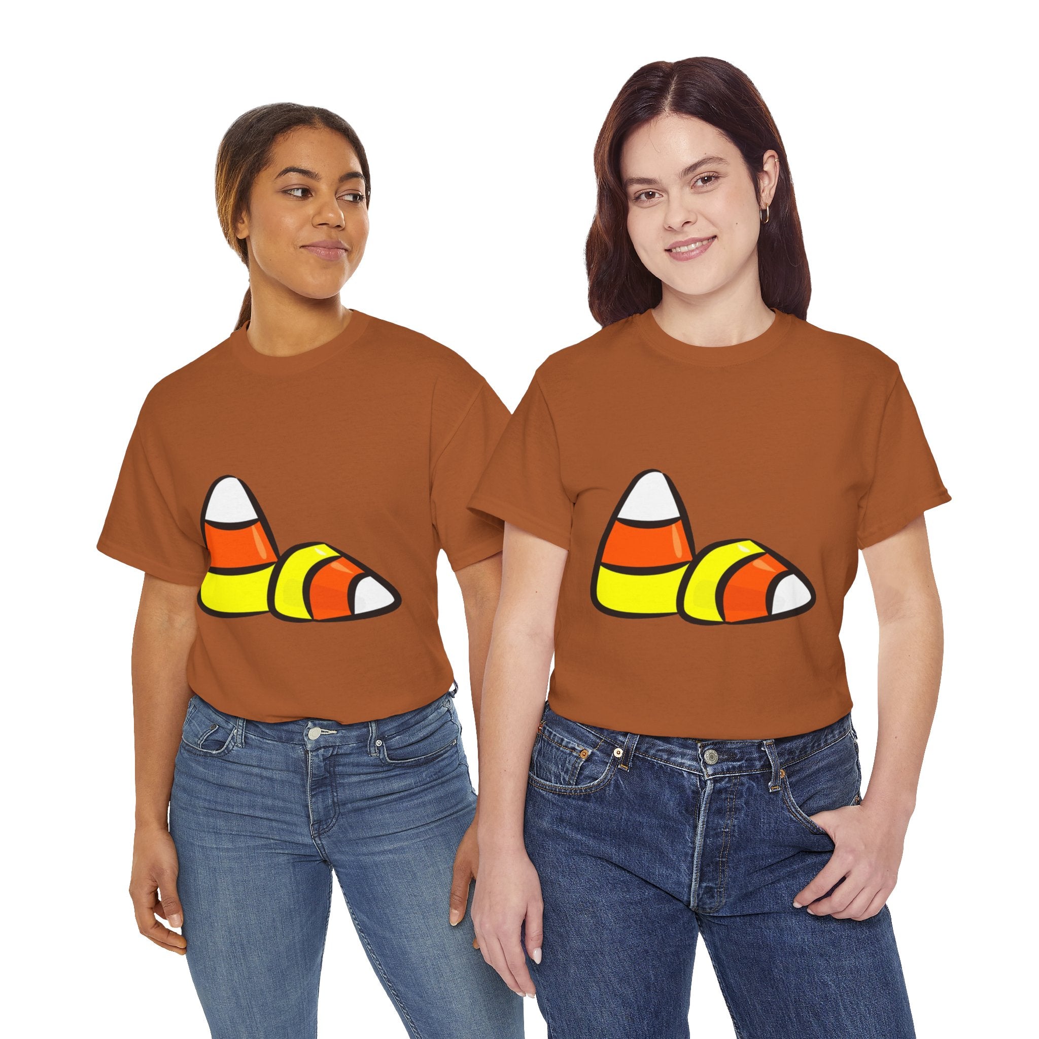 Halloween Candy Corn Unisex Heavy Cotton T-Shirt