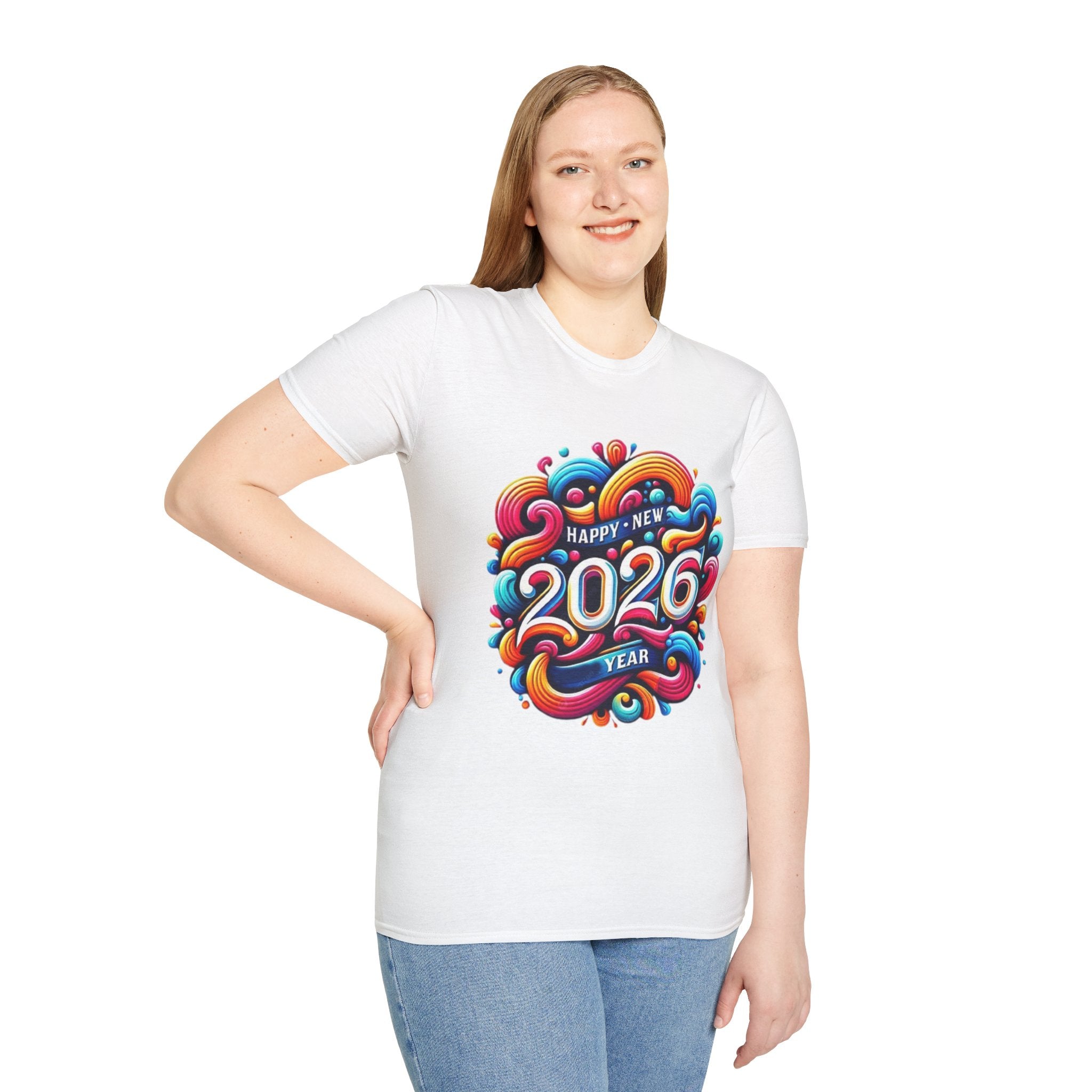 2026 Happy New Year Unisex Softstyle T-Shirt