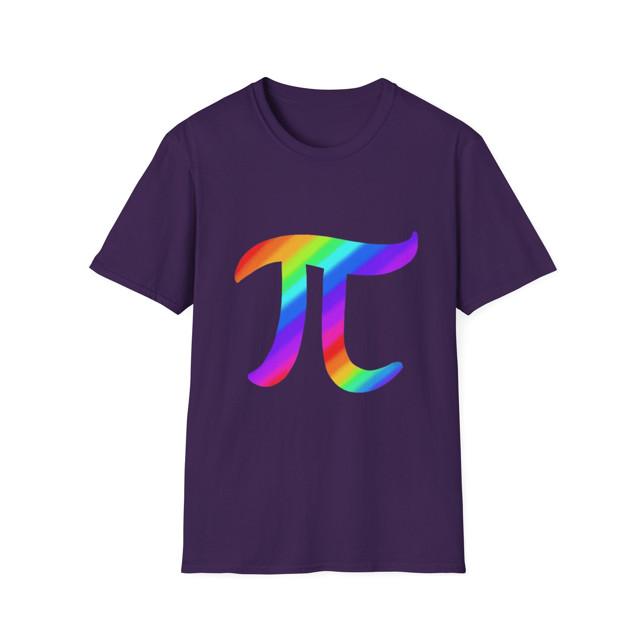 Rainbow Pi Symbol Unisex Softstyle T-Shirt