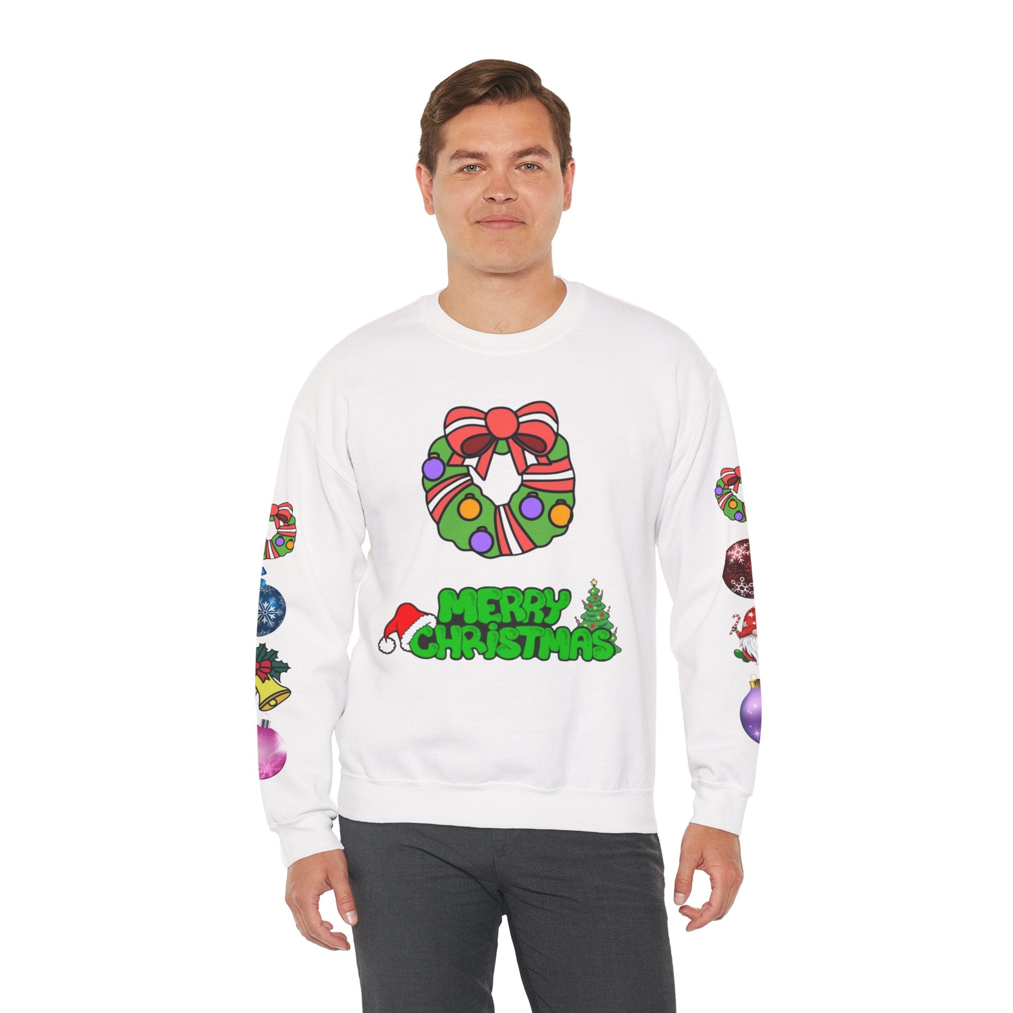 Festive Not-So-Ugly Christmas Unisex Heavy Blend™ Crewneck Sweatshirt