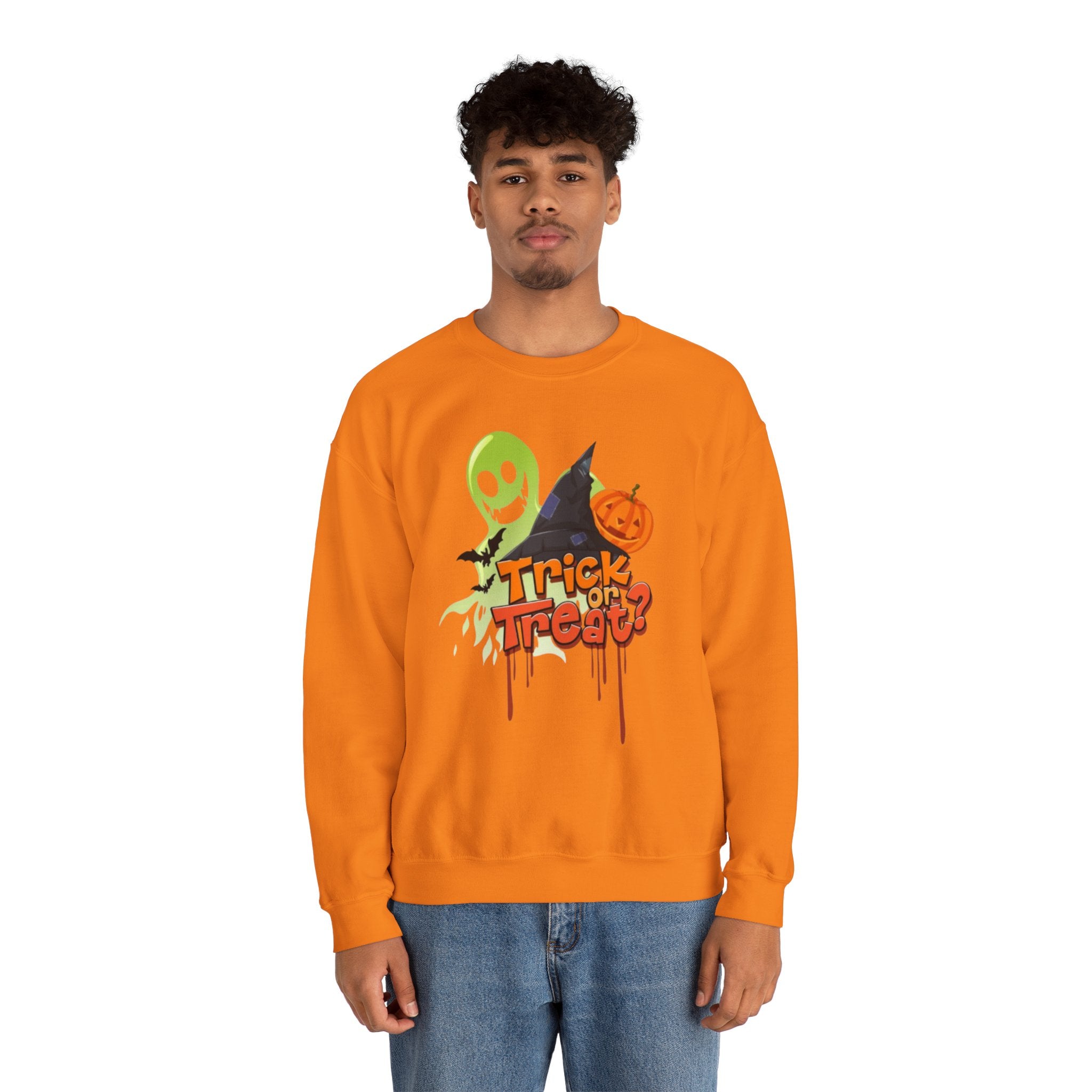 Halloween Trick or Treat Unisex Heavy Blend™ Crewneck Sweatshirt