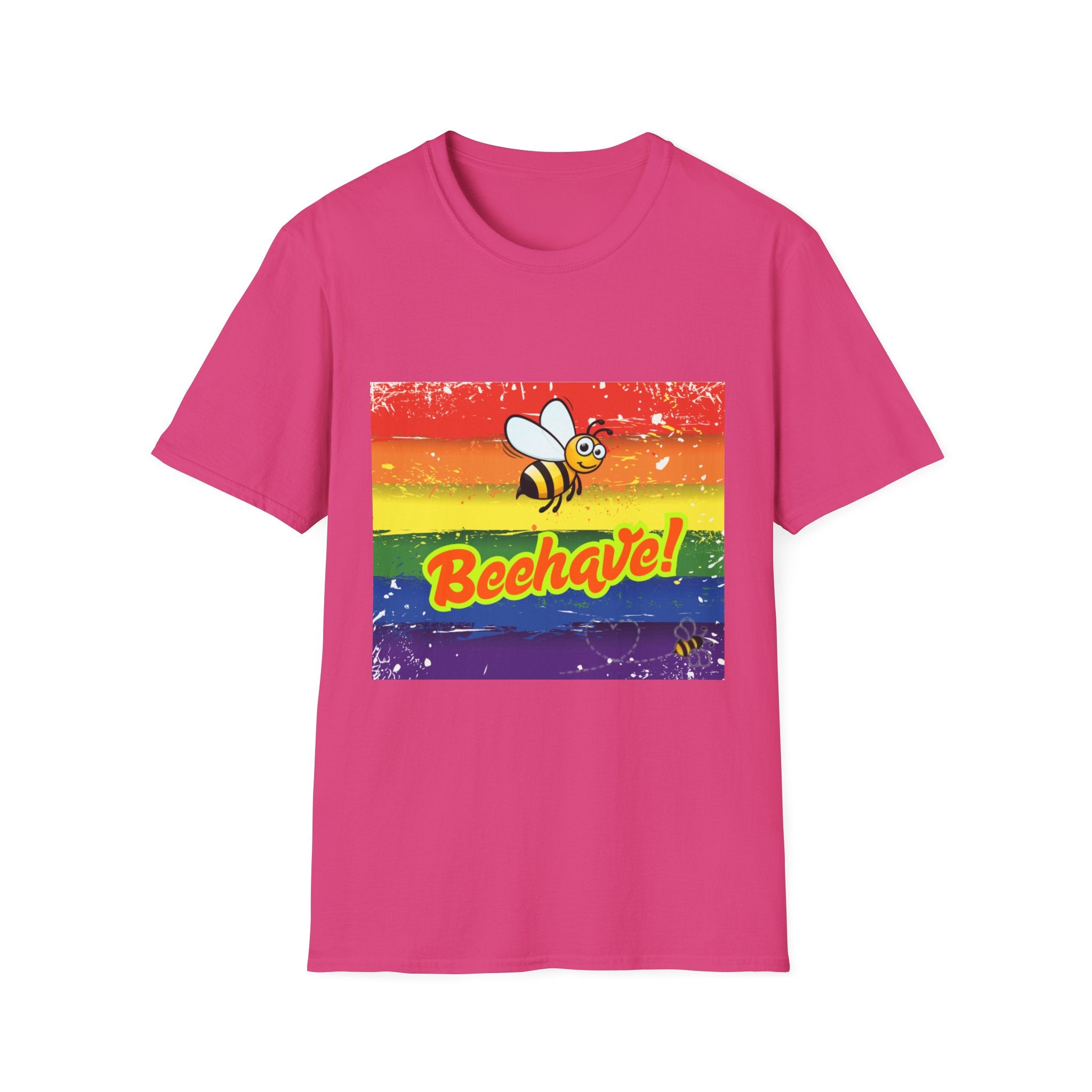 Beehave Rainbow Unisex Softstyle T-Shirt