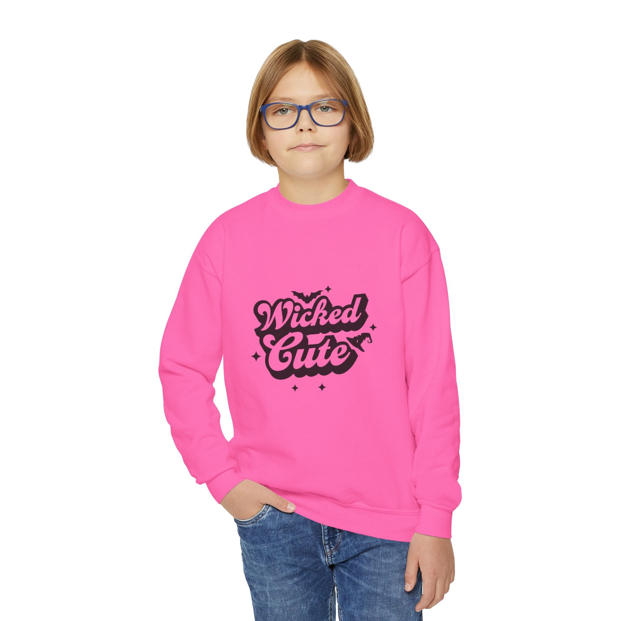 Wicked Cute Youth Unisex Heavy Blend™ Crewneck Sweatshirt