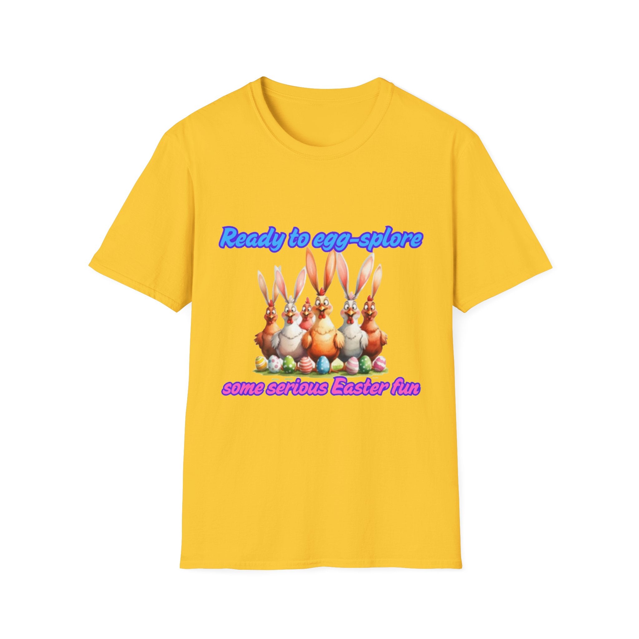 Ready To Egg-splore Some Serious Easter Fun Unisex Softstyle T-Shirt