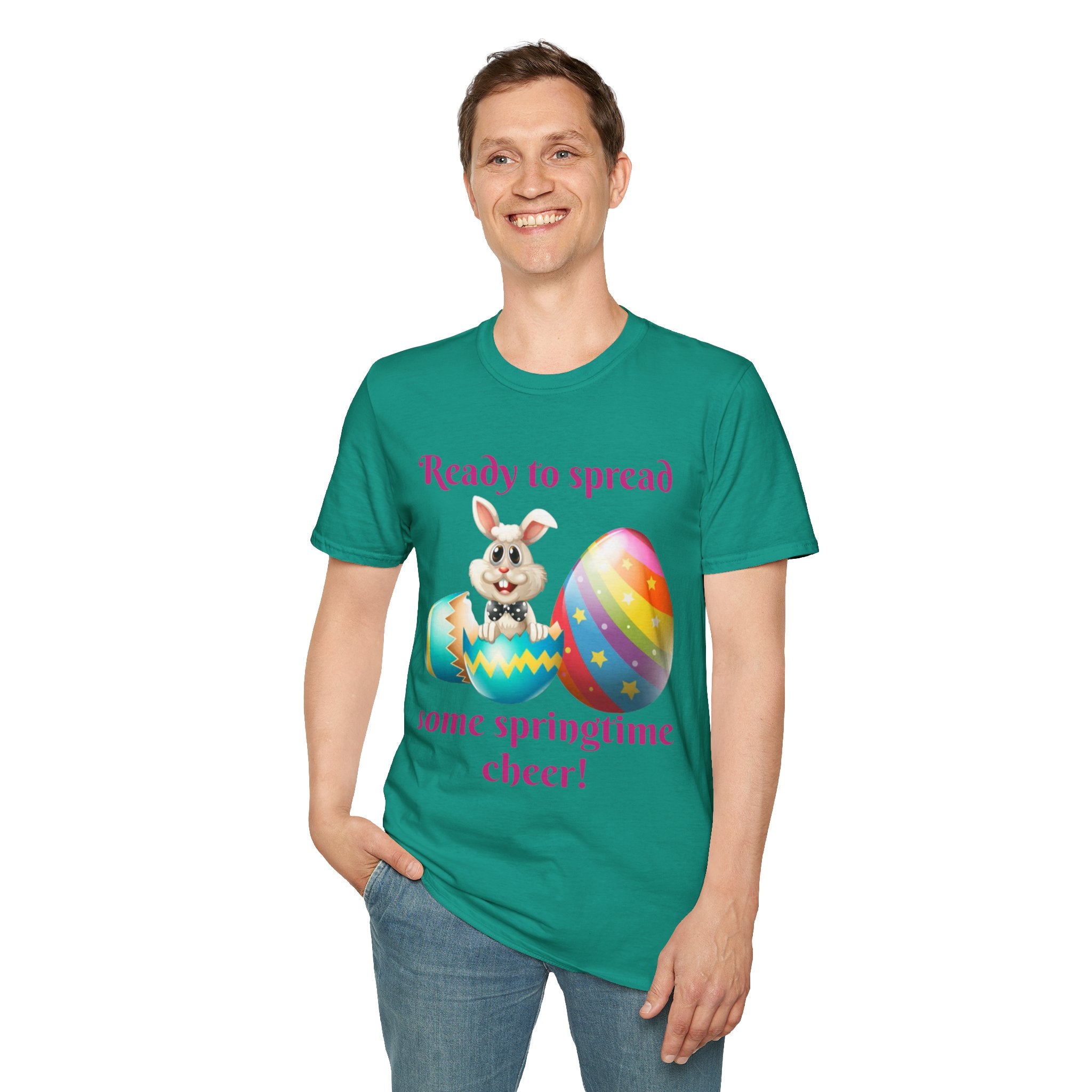Ready To Spread Some Springtime Cheer Bunny Unisex Softstyle T-Shirt