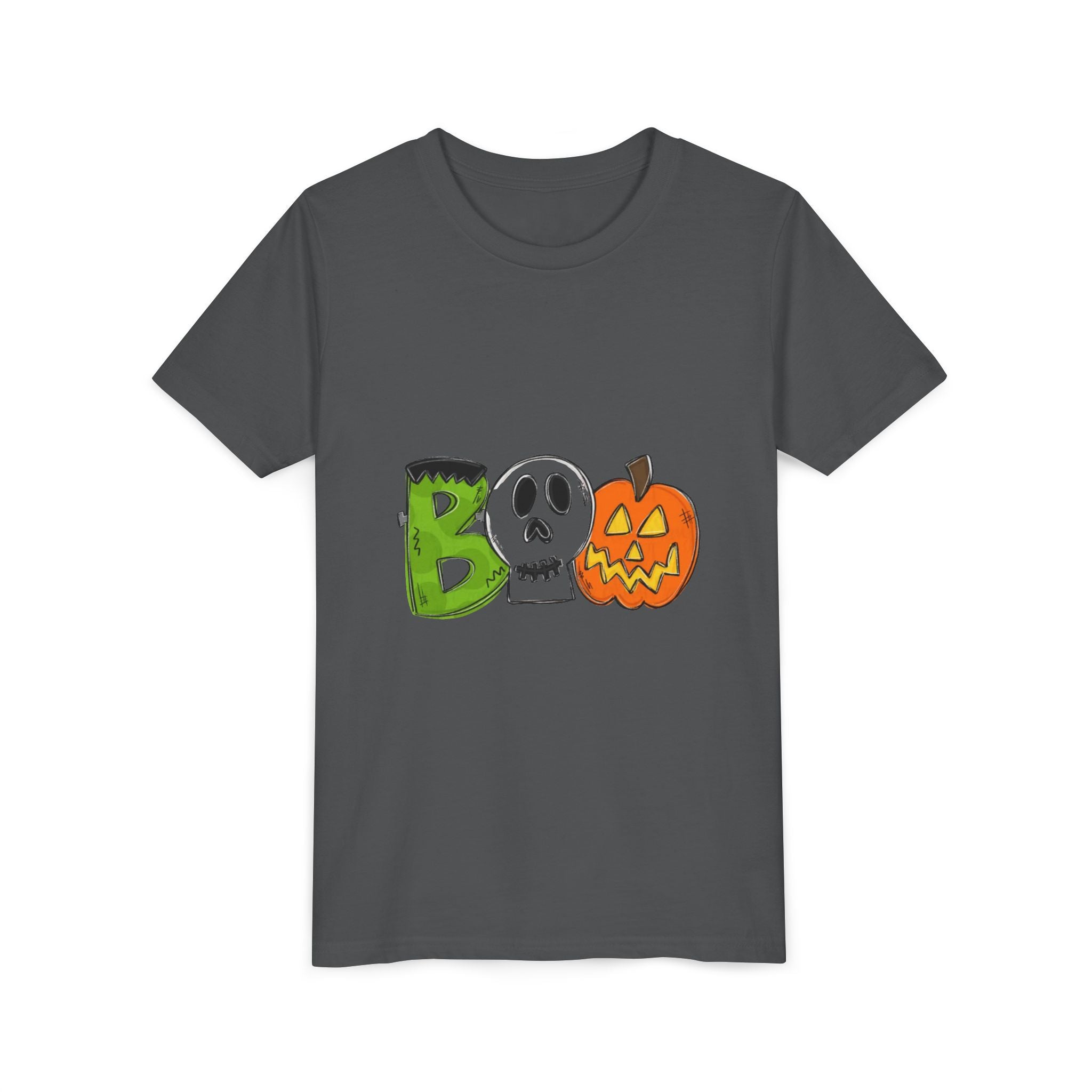 Halloween Boo Youth Short Sleeve T-Shirt