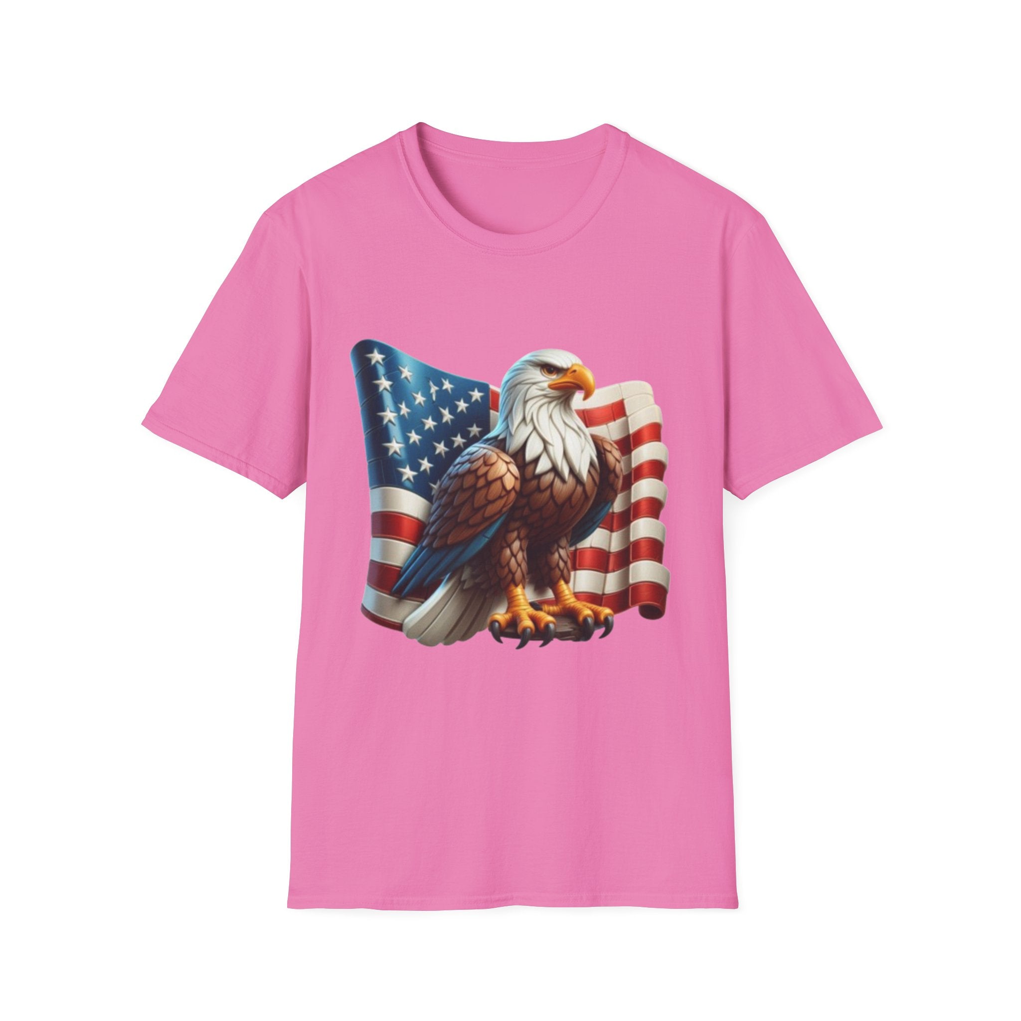 Patriotic Eagle Unisex Softstyle T-Shirt