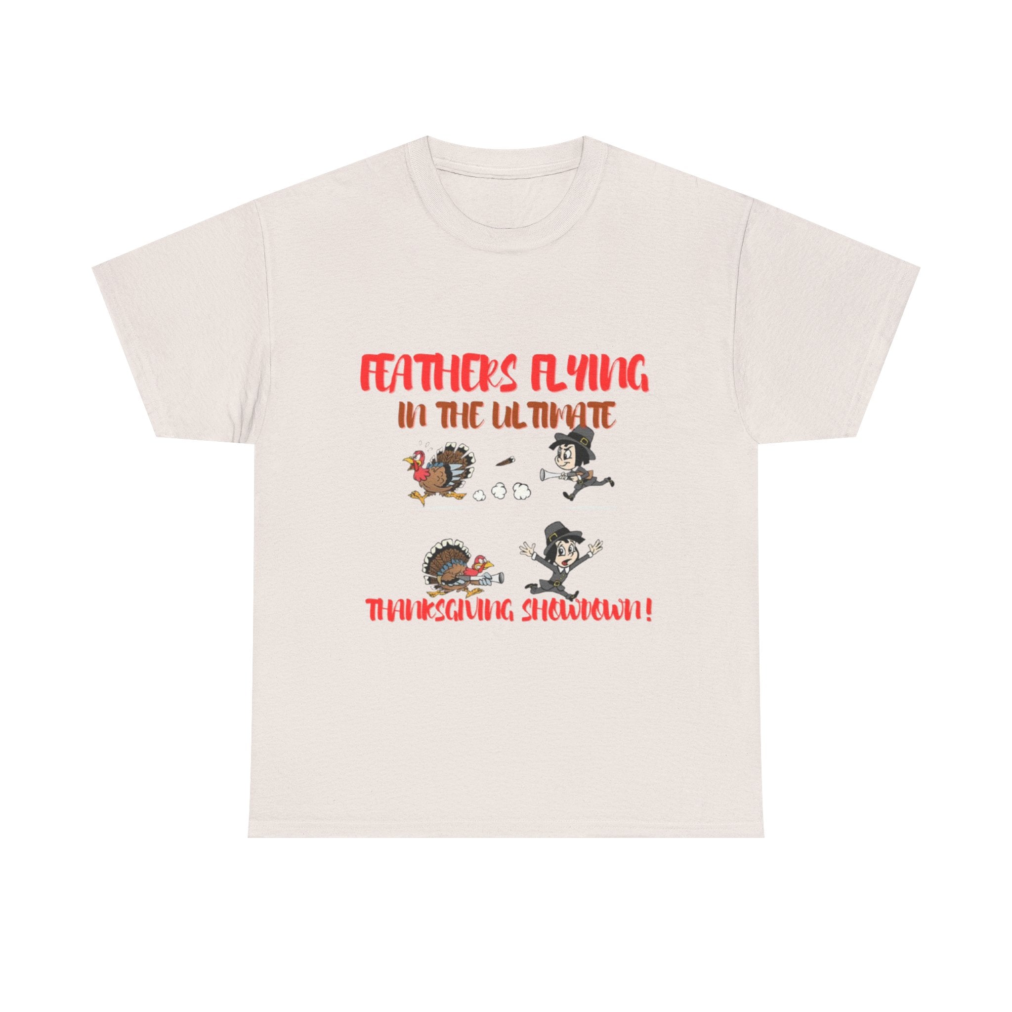 Feathers Flying In The Ultimate Thanksgiving Challenge Unisex Heavy Cotton T-Shirt