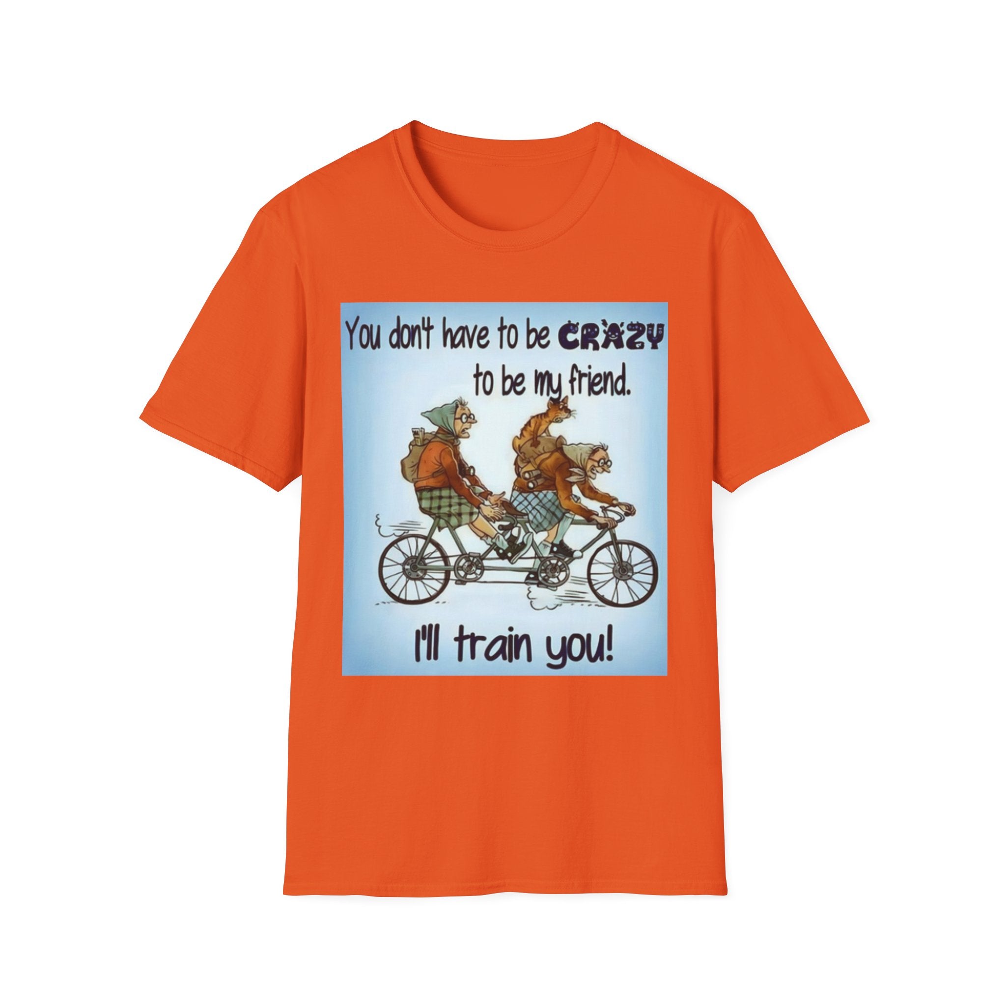 You Don't Have to be CRAZY to be my Friend, I'll Train You! Unisex Softstyle T-Shirt