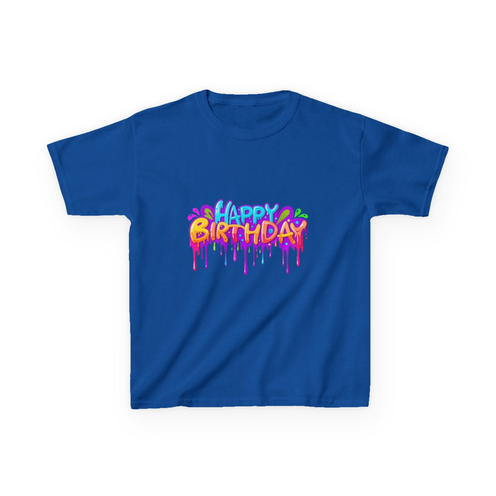 Happy Birthday Kids Heavy Cotton™ Short Sleeve T-Shirt Personalize It!