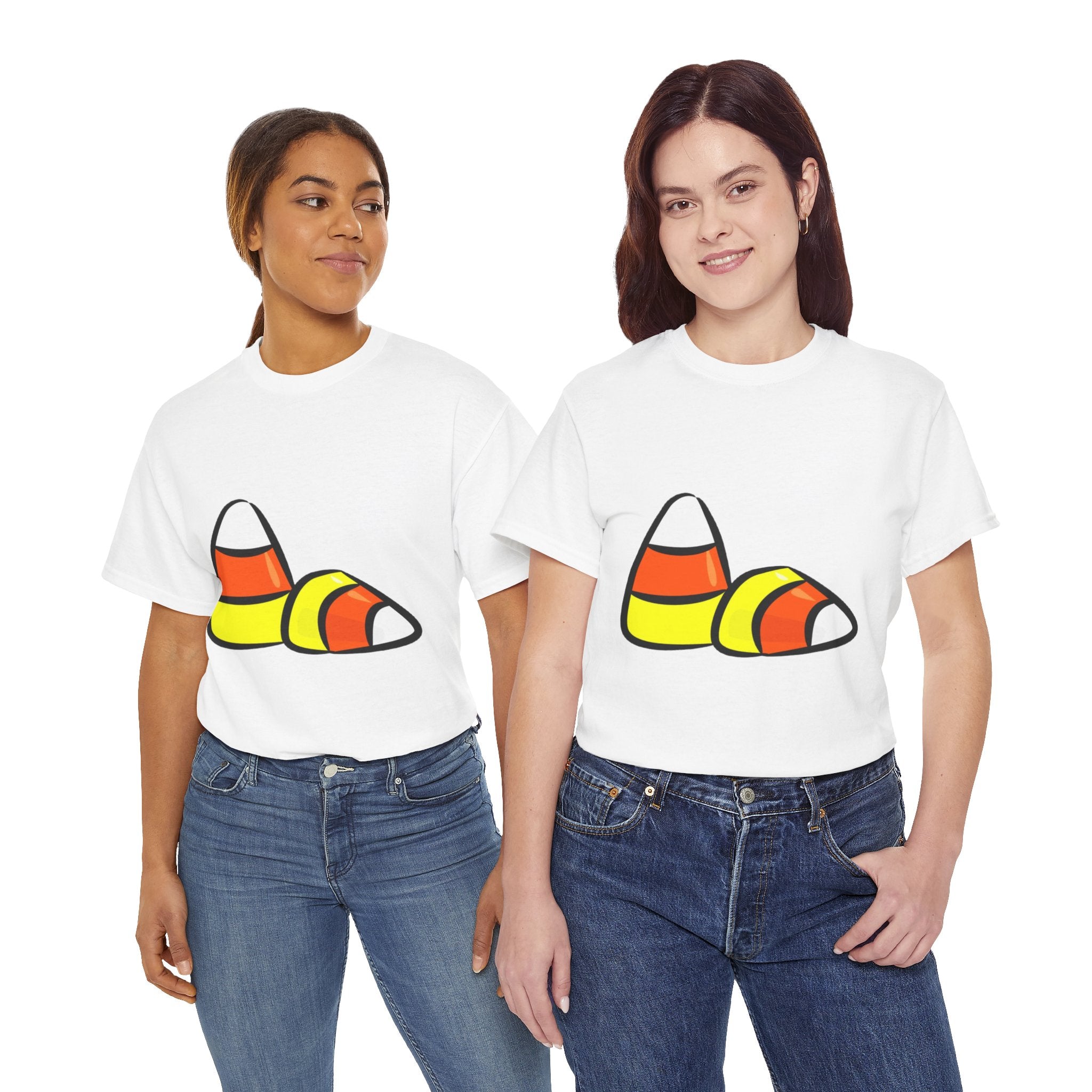 Halloween Candy Corn Unisex Heavy Cotton T-Shirt