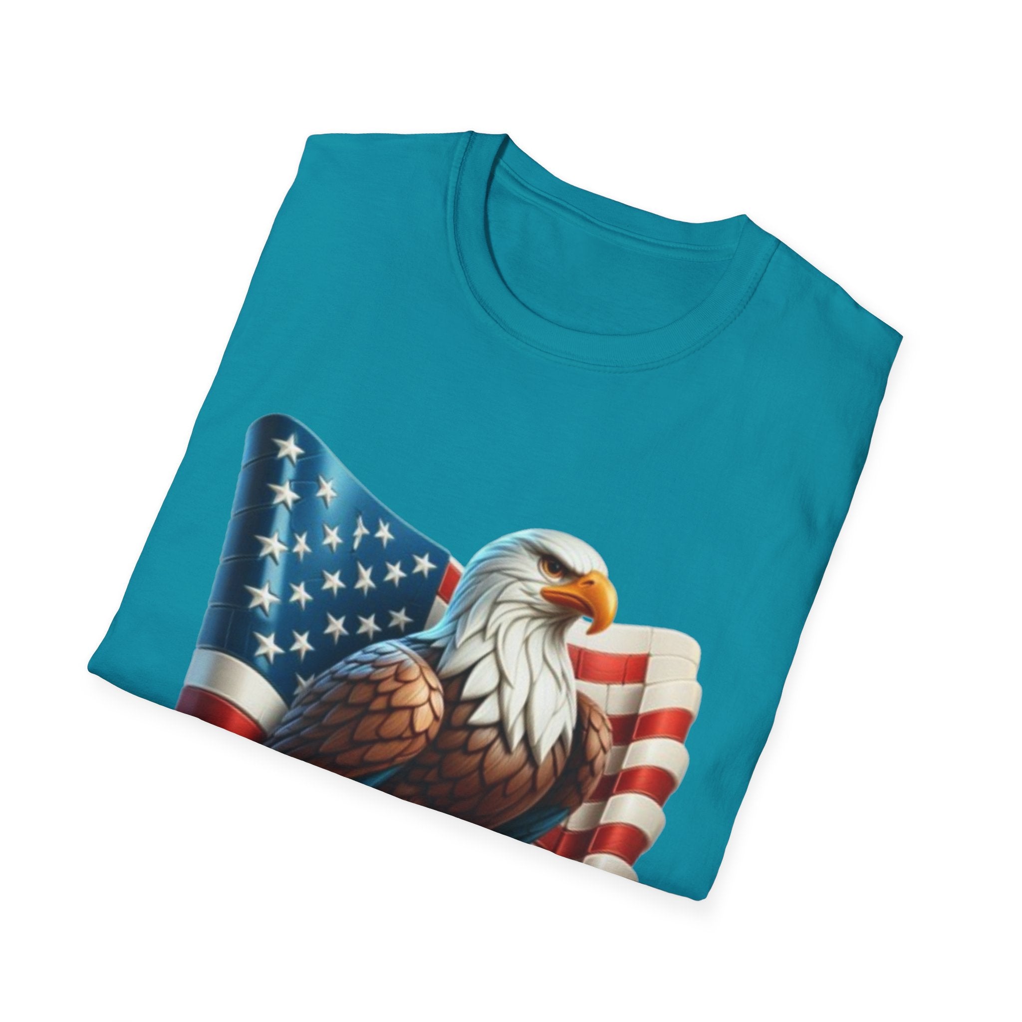 Patriotic Eagle Unisex Softstyle T-Shirt