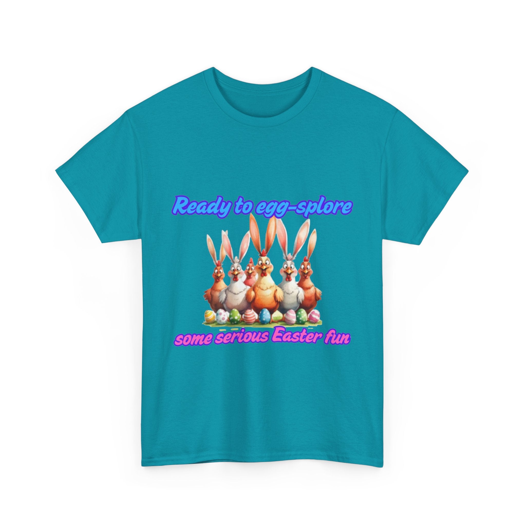 Ready To Egg-splore Some Serious Easter Fun Unisex Heavy Cotton T-Shirt