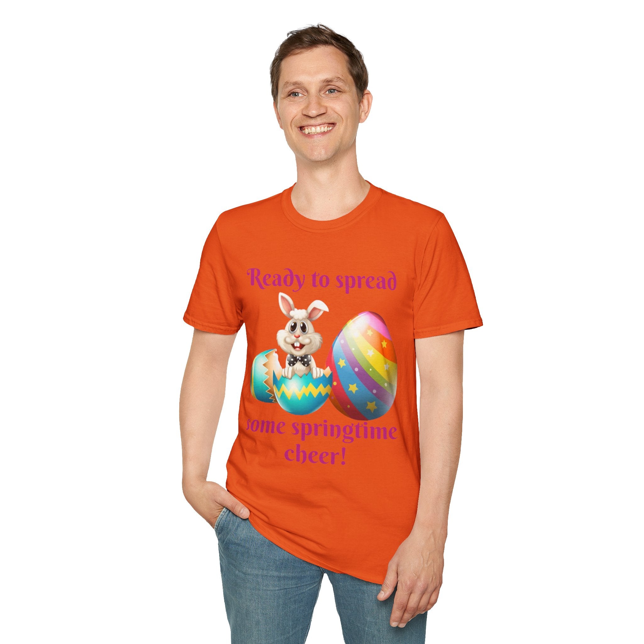Ready To Spread Some Springtime Cheer Bunny Unisex Softstyle T-Shirt