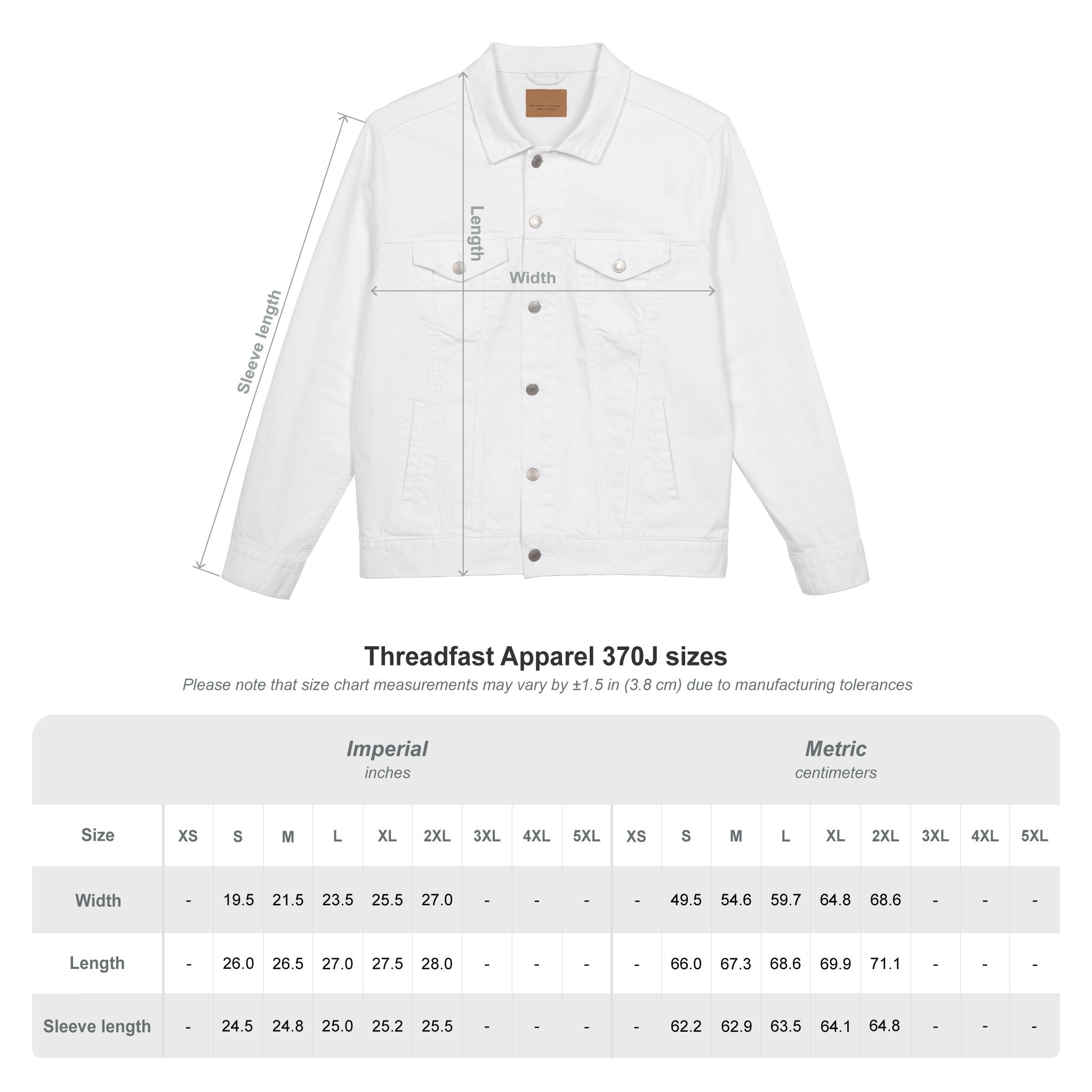 Bee Kind Unisex Embroidered Denim Jacket