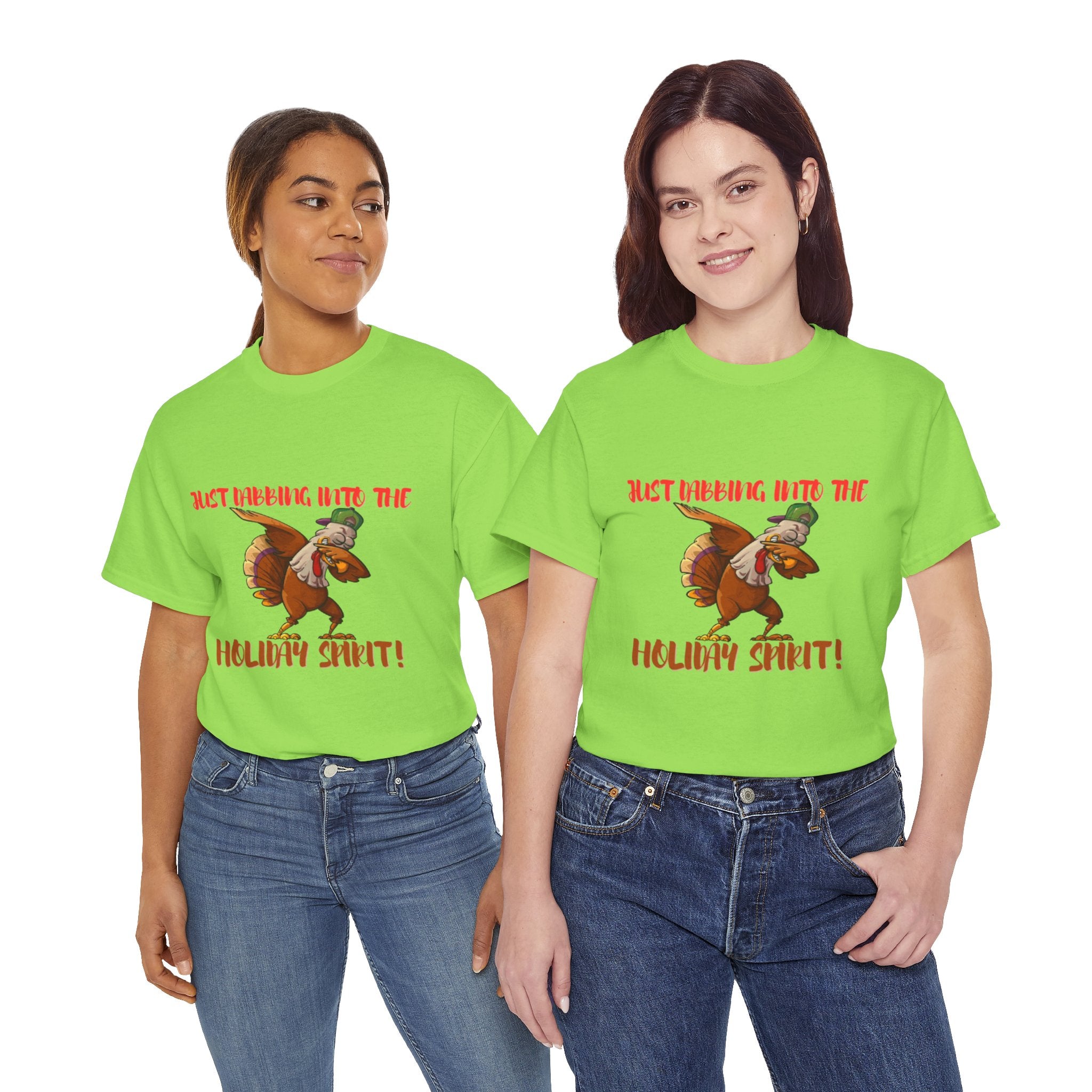 Just Dabbing Into The Holiday Spirit Unisex Heavy Cotton T-Shirt