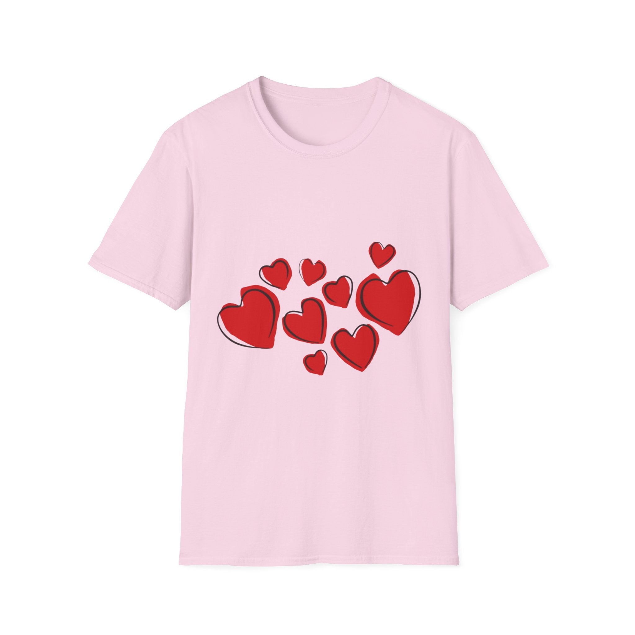 Valentine's Day Hearts Unisex Softstyle T-Shirt