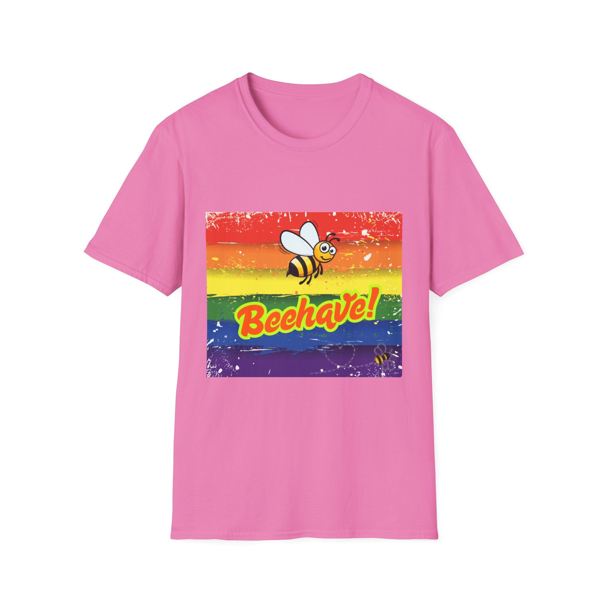 Beehave Rainbow Unisex Softstyle T-Shirt