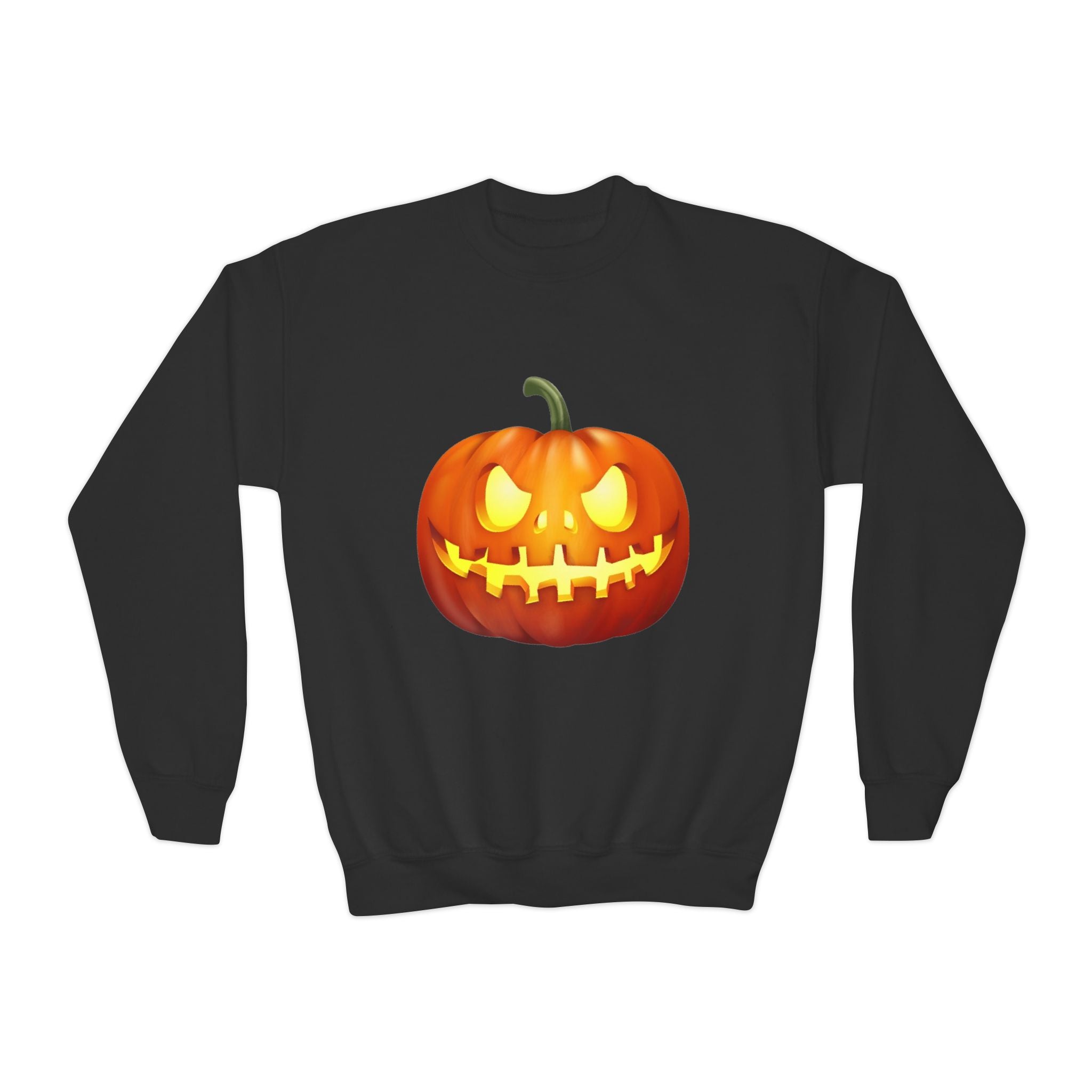 Halloween Pumpkin Youth Crewneck Sweatshirt