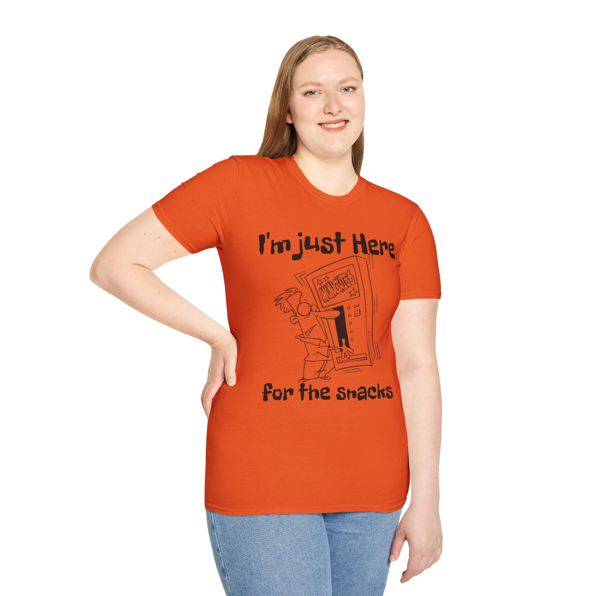I'm Just Here For The Snacks Unisex SoftstyleT-Shirt