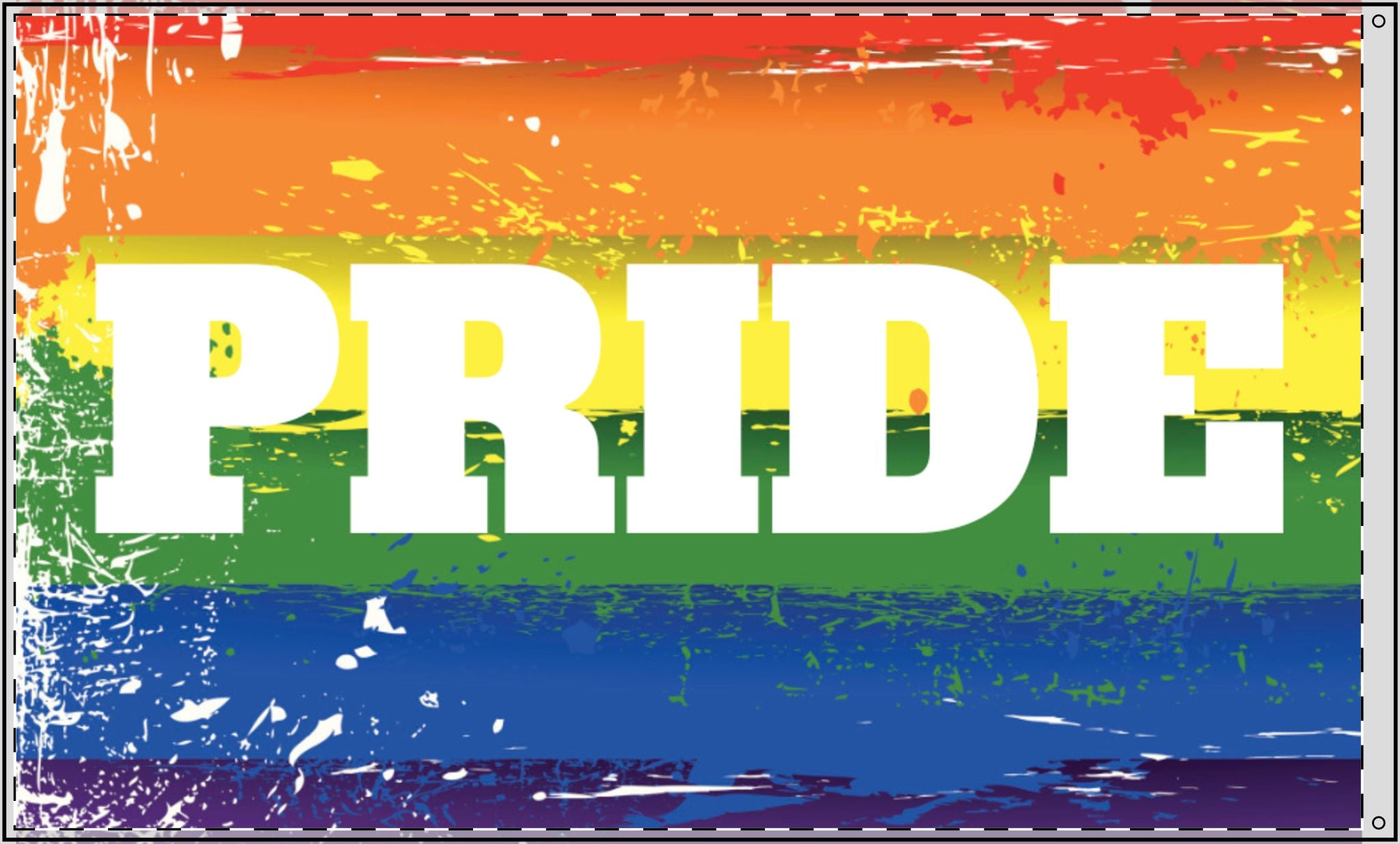 Double Sided PRIDE Flag