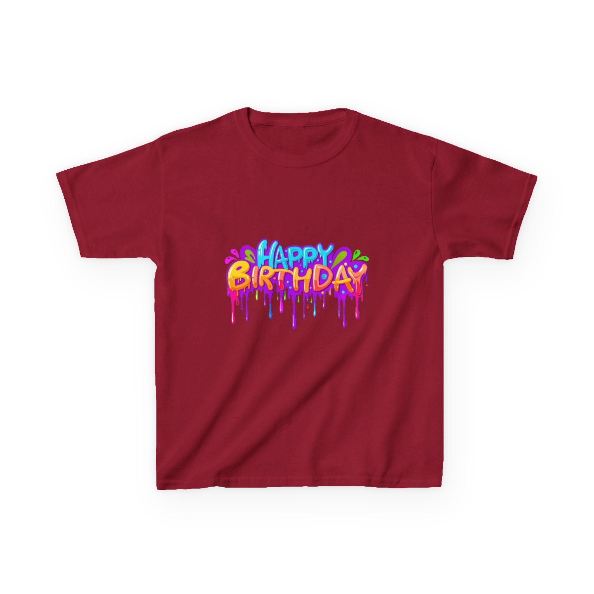 Happy Birthday Kids Heavy Cotton™ Short Sleeve T-Shirt Personalize It!
