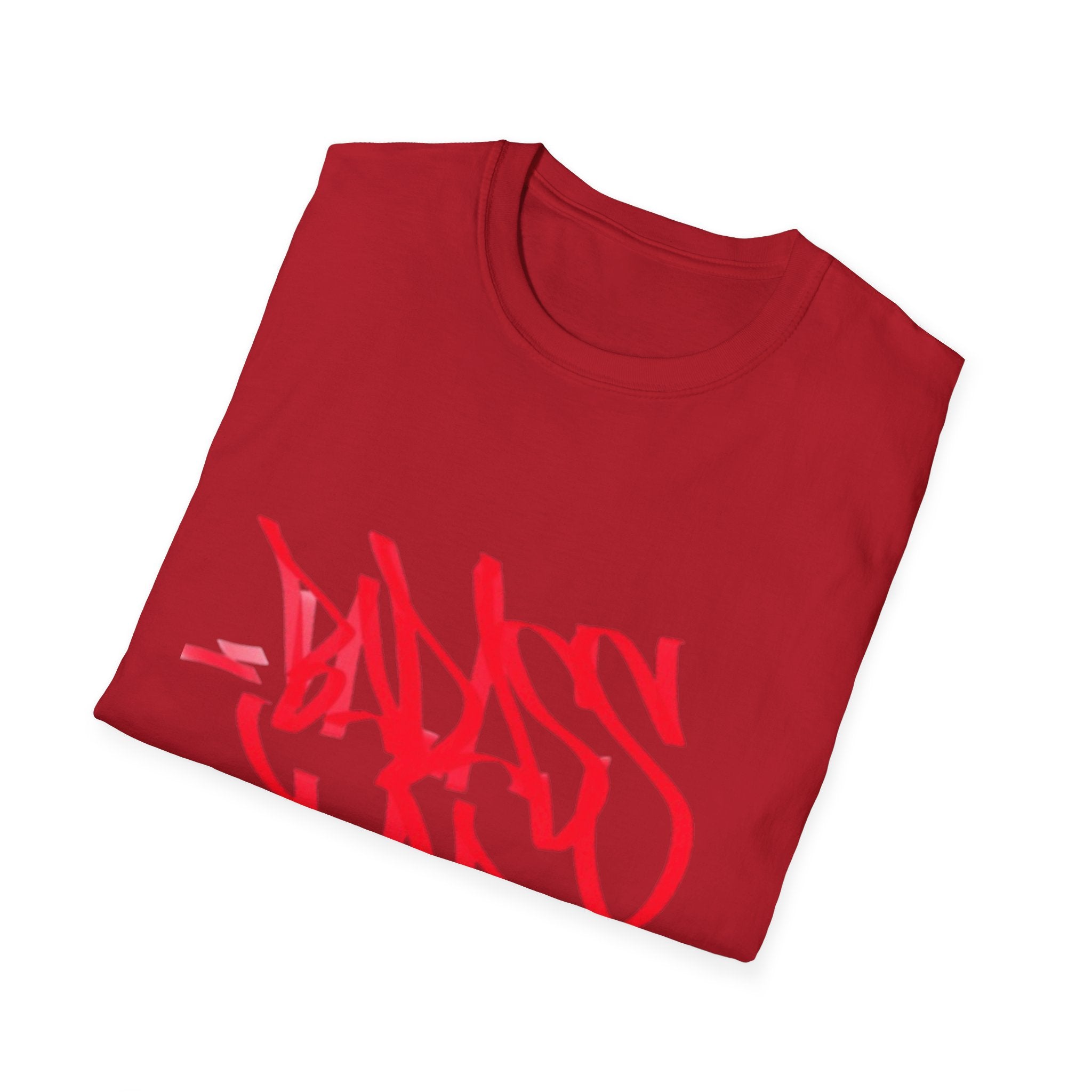 Red Graffiti Style Unisex Softstyle T-Shirt