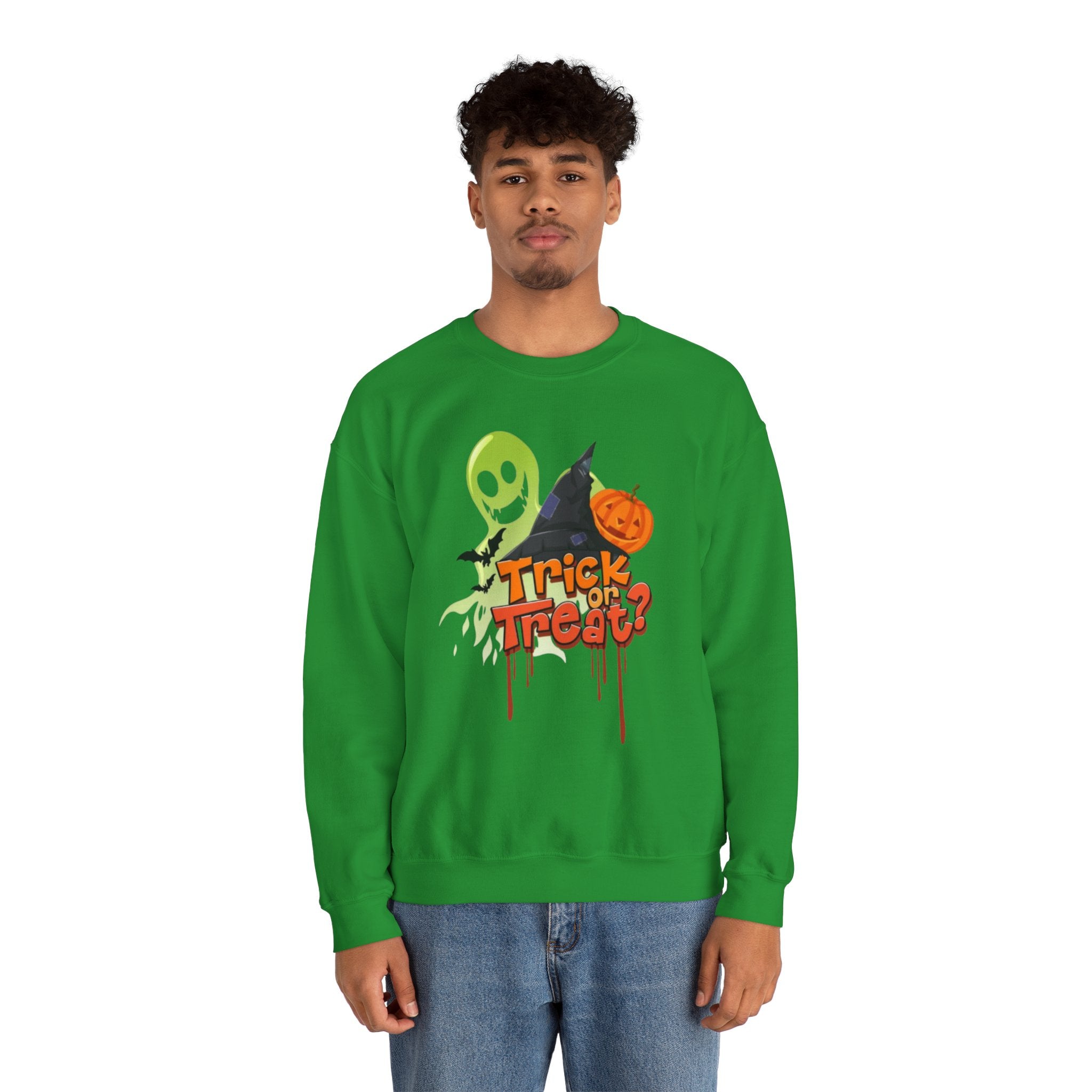 Halloween Trick or Treat Unisex Heavy Blend™ Crewneck Sweatshirt