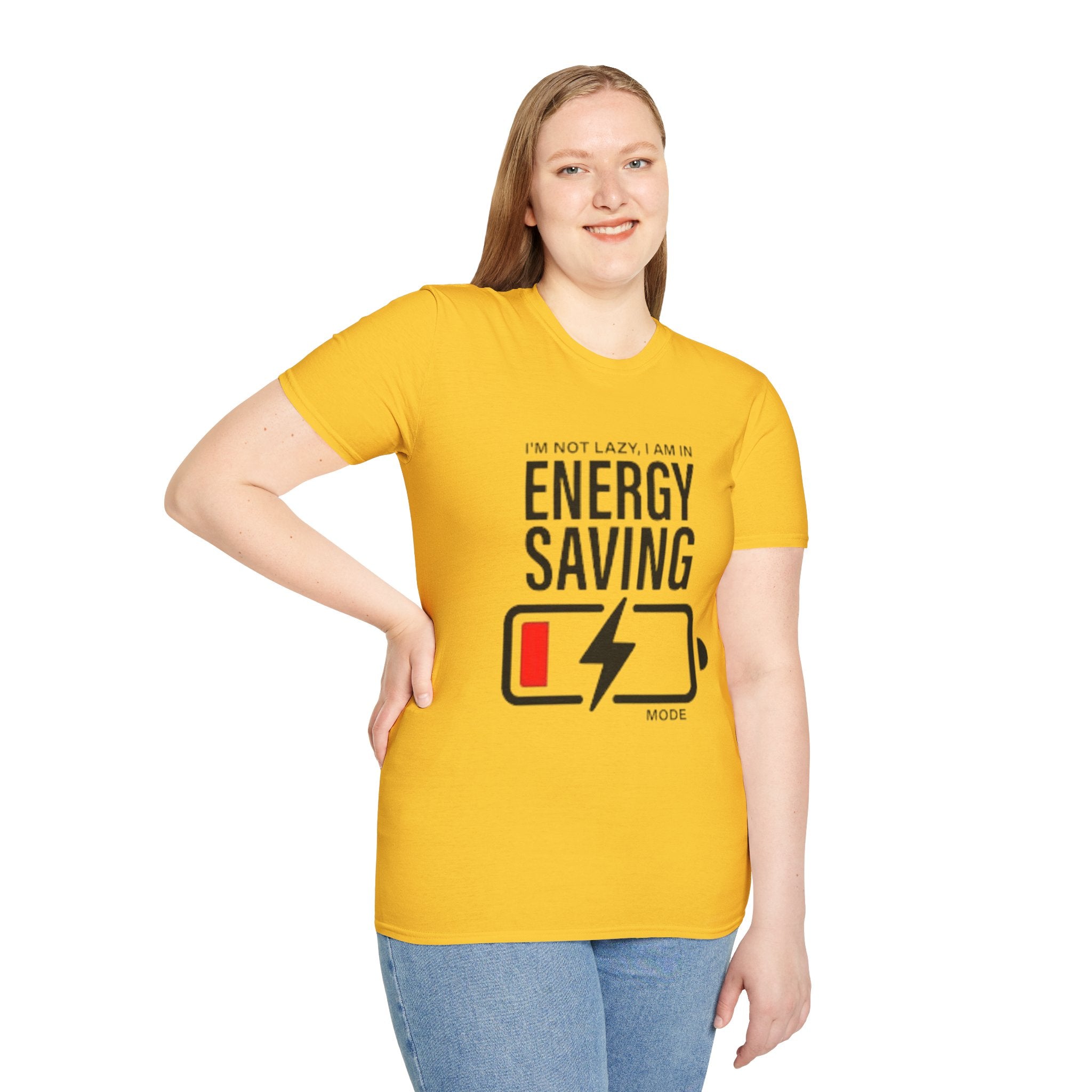 I'm Not Lazy I'm In Energy Saving Mode Unisex Softstyle T-Shirt