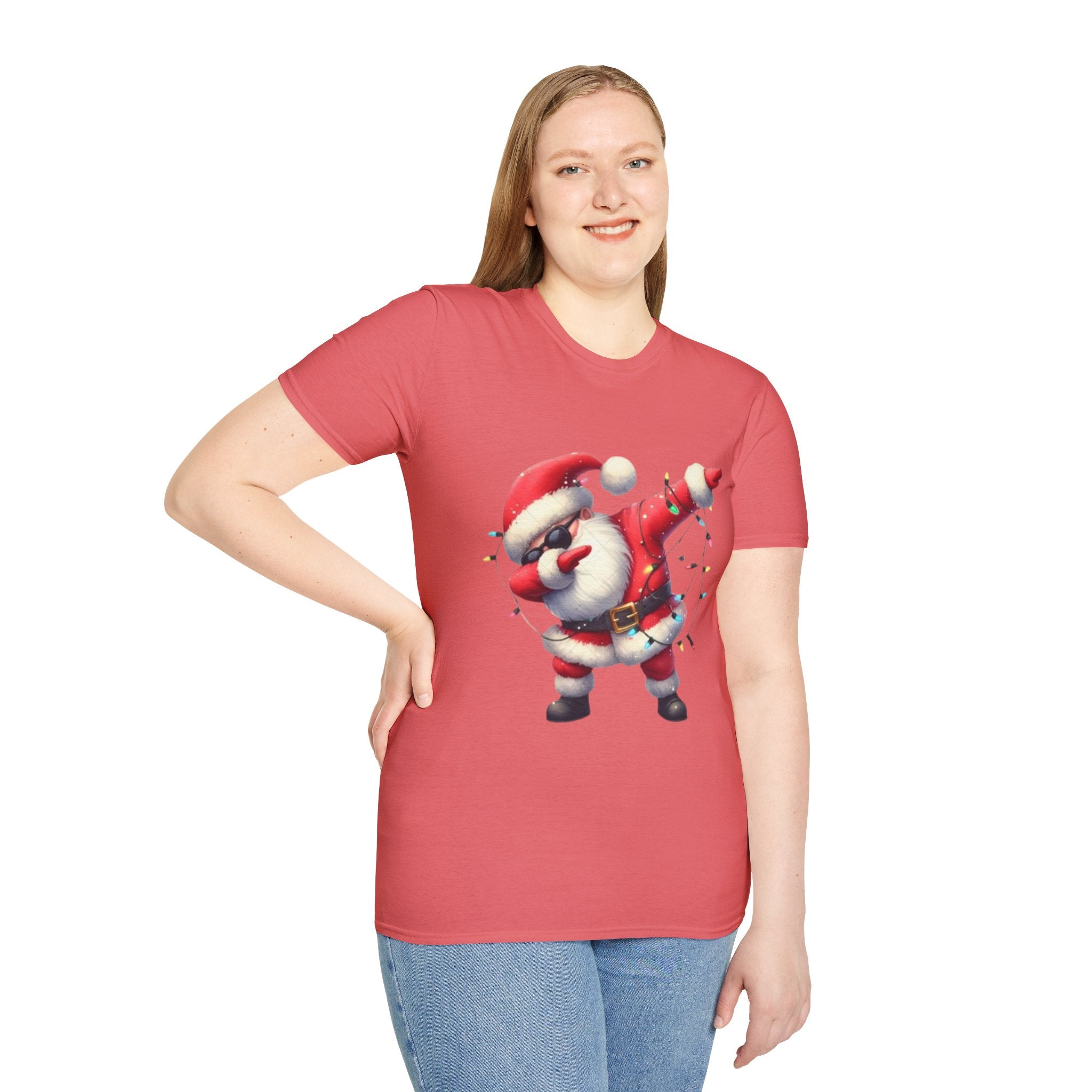 Dabbing Santa Unisex Softstyle T-Shirt