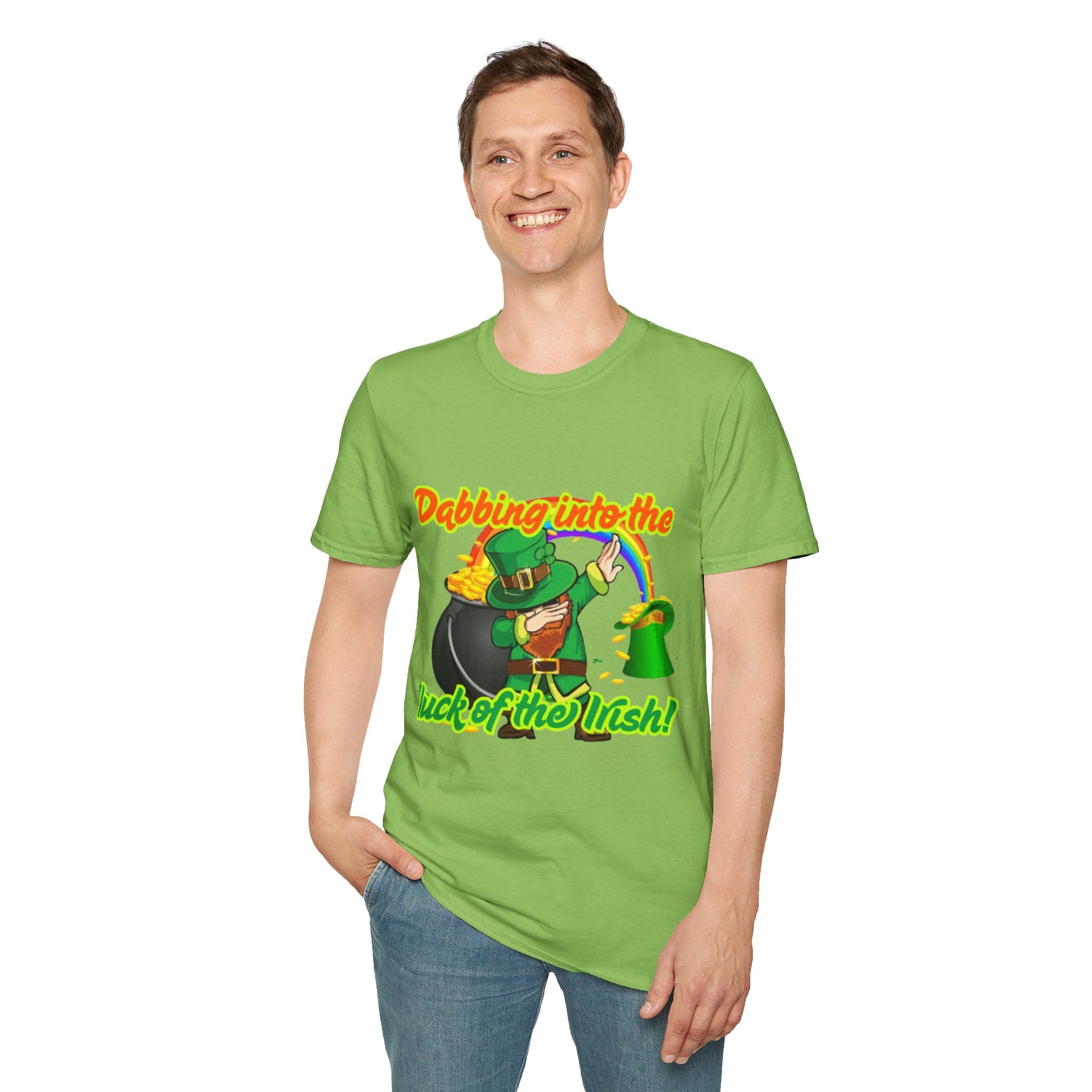 Dabbing Into The Luck Of The Irish! Unisex Unisex T-Shirt