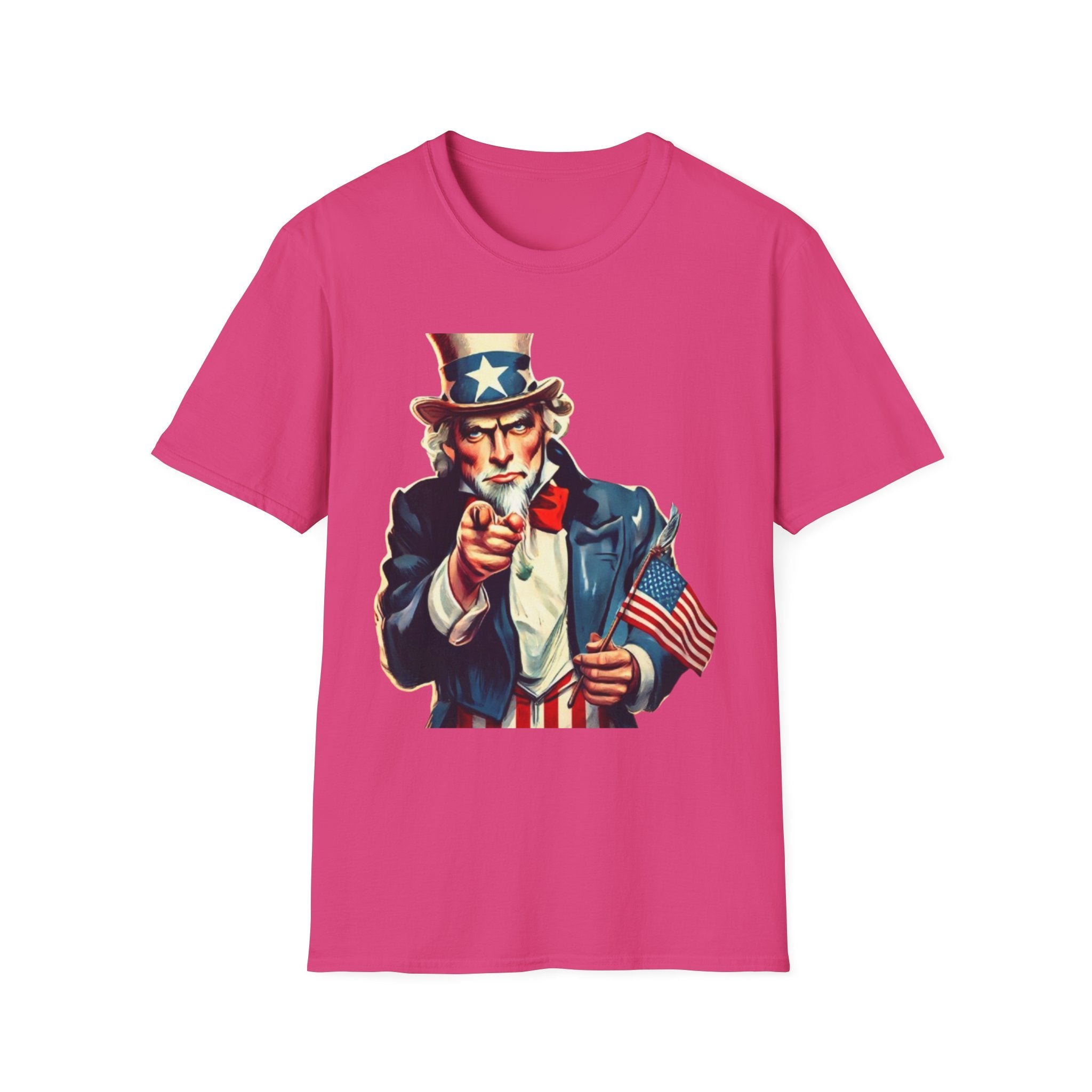 Patriotic Uncle Sam Unisex Softstyle T-Shirt