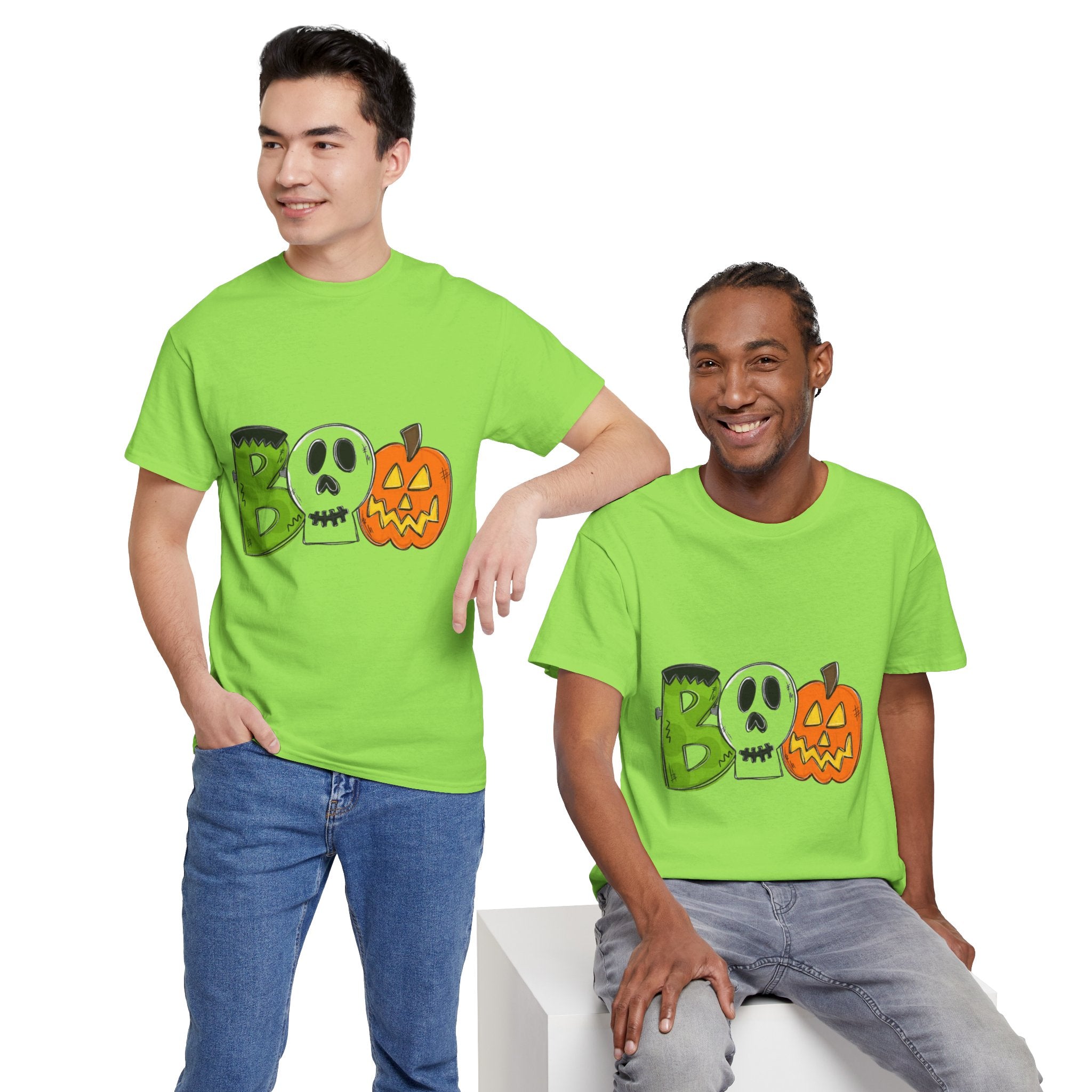 Halloween BOO Unisex Heavy Cotton T-Shirt