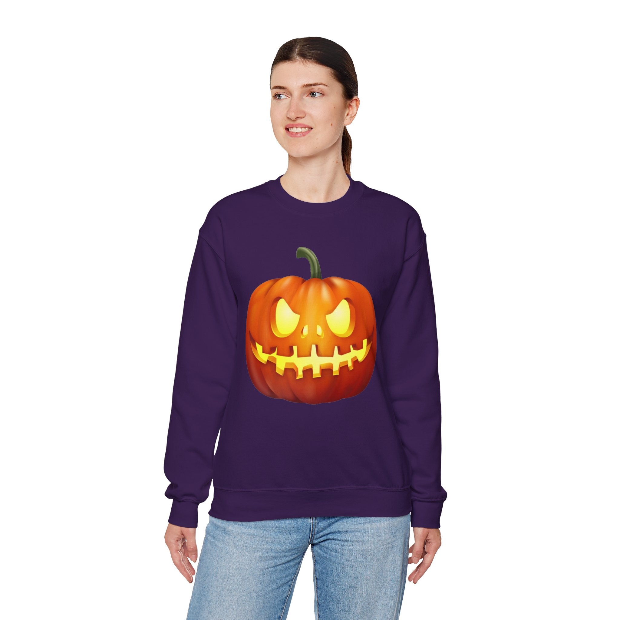 Halloween Pumpkin Unisex Heavy Blend™ Crewneck Sweatshirt
