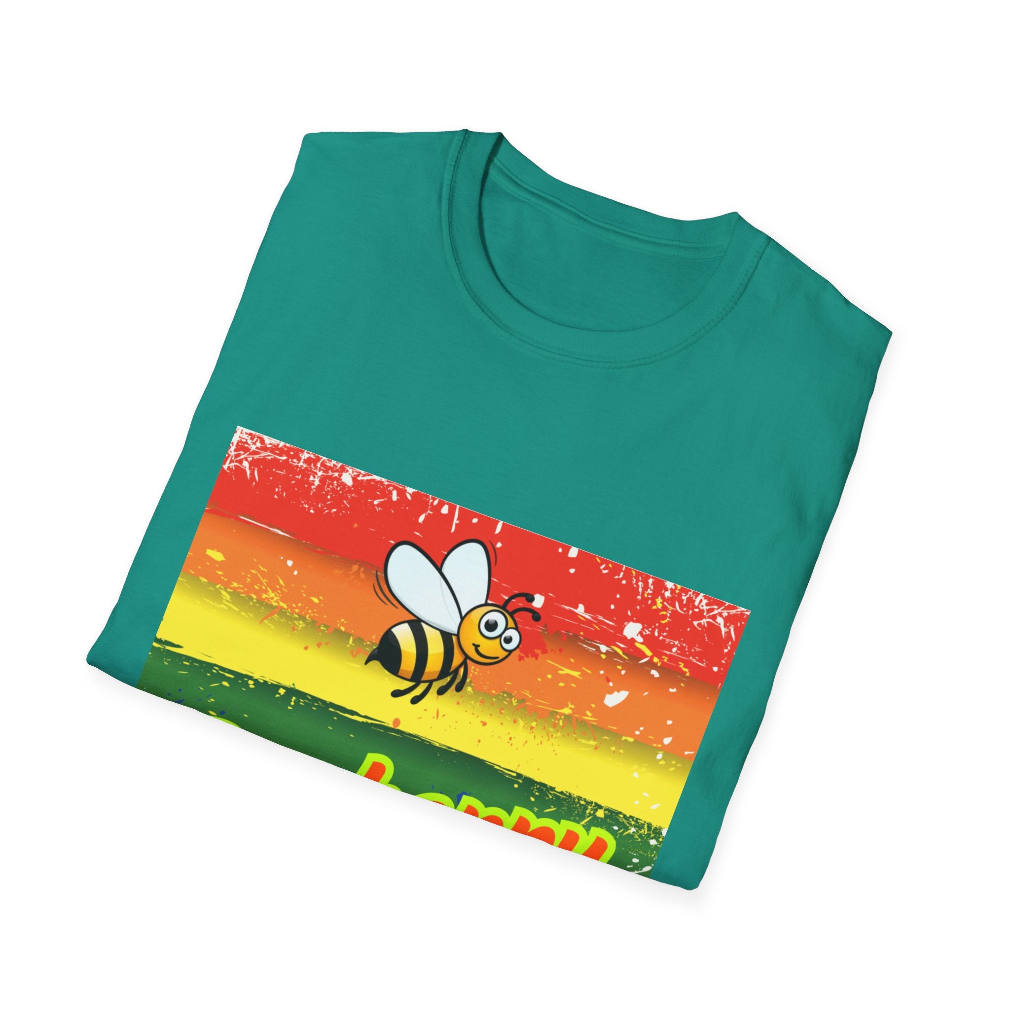 Bee Happy Unisex Softstyle T-Shirt