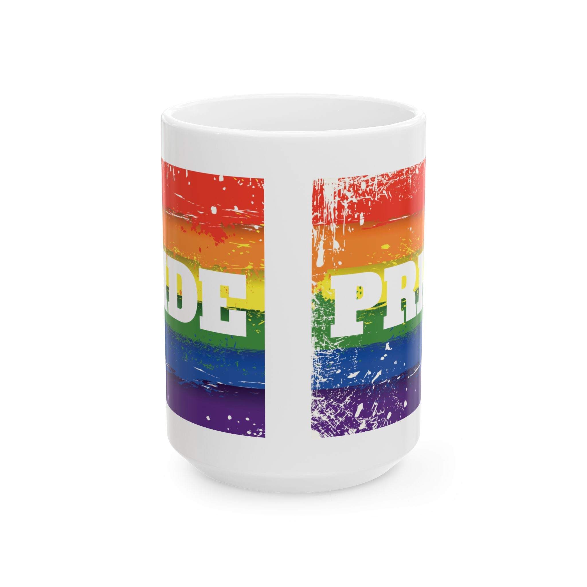 Pride Rainbow Ceramic 11/15 oz Mug