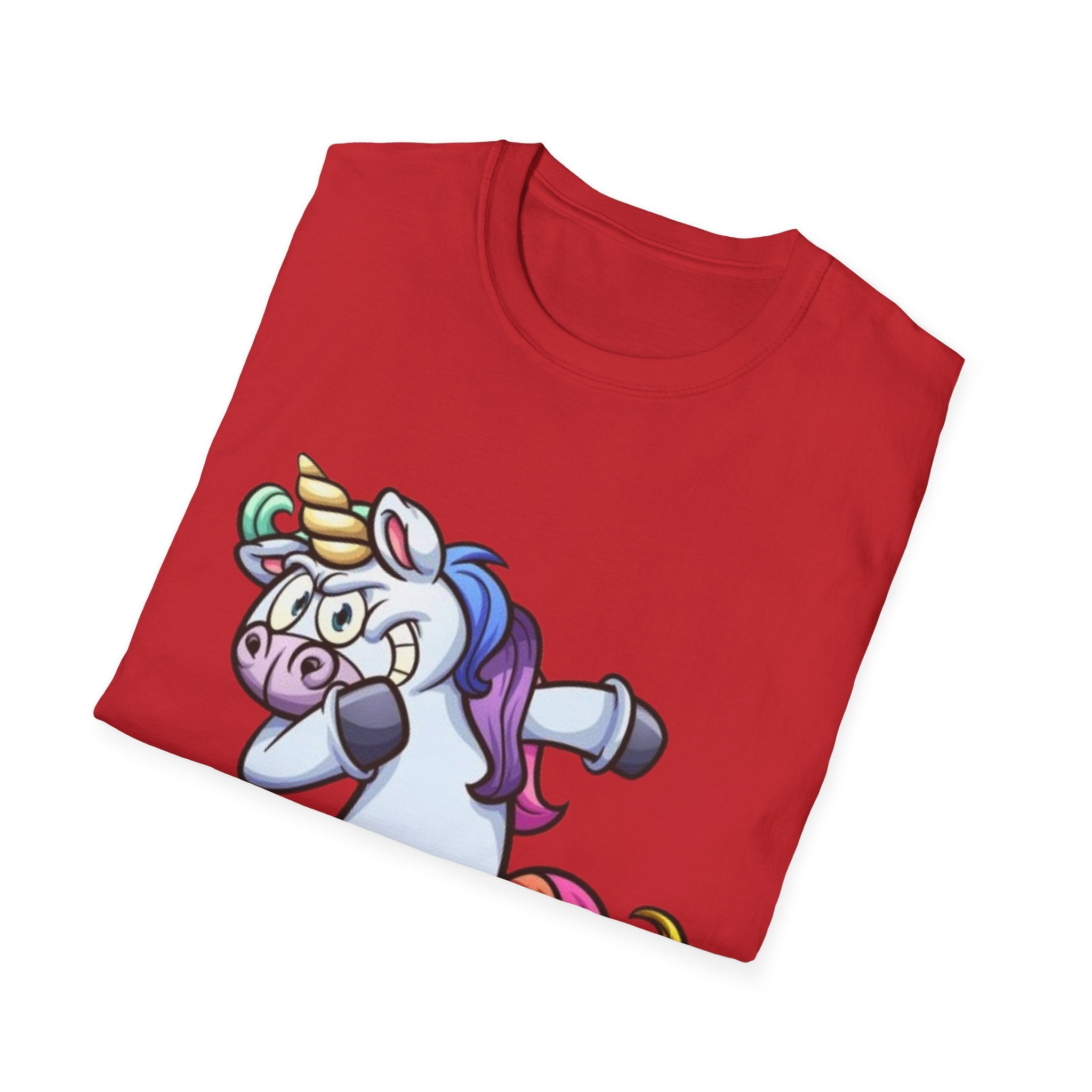 Dabbing Unicorn Unisex Softstyle T-shirt