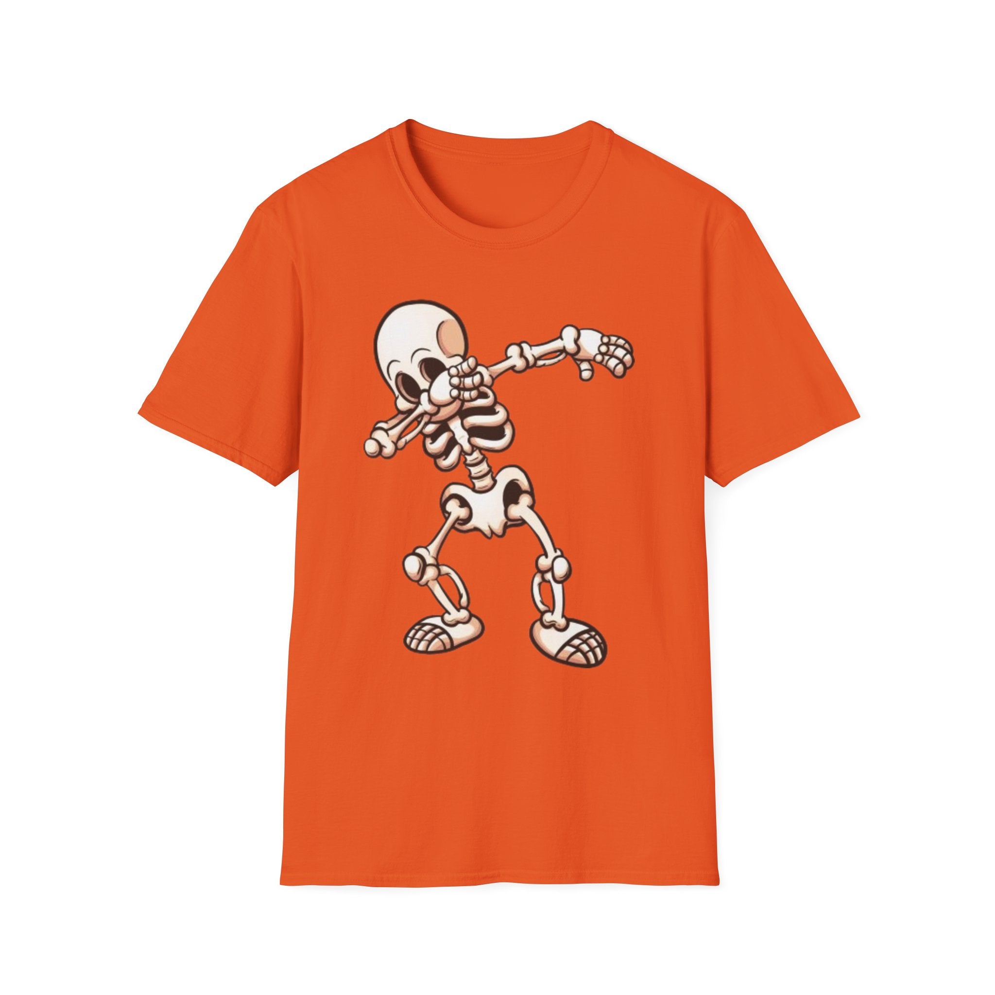 Dabbing Halloween Skeleton Unisex Softstyle T-Shirt